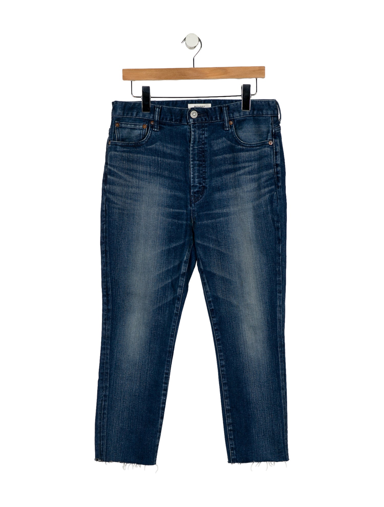 Moussy High-Rise Straight Leg Jeans