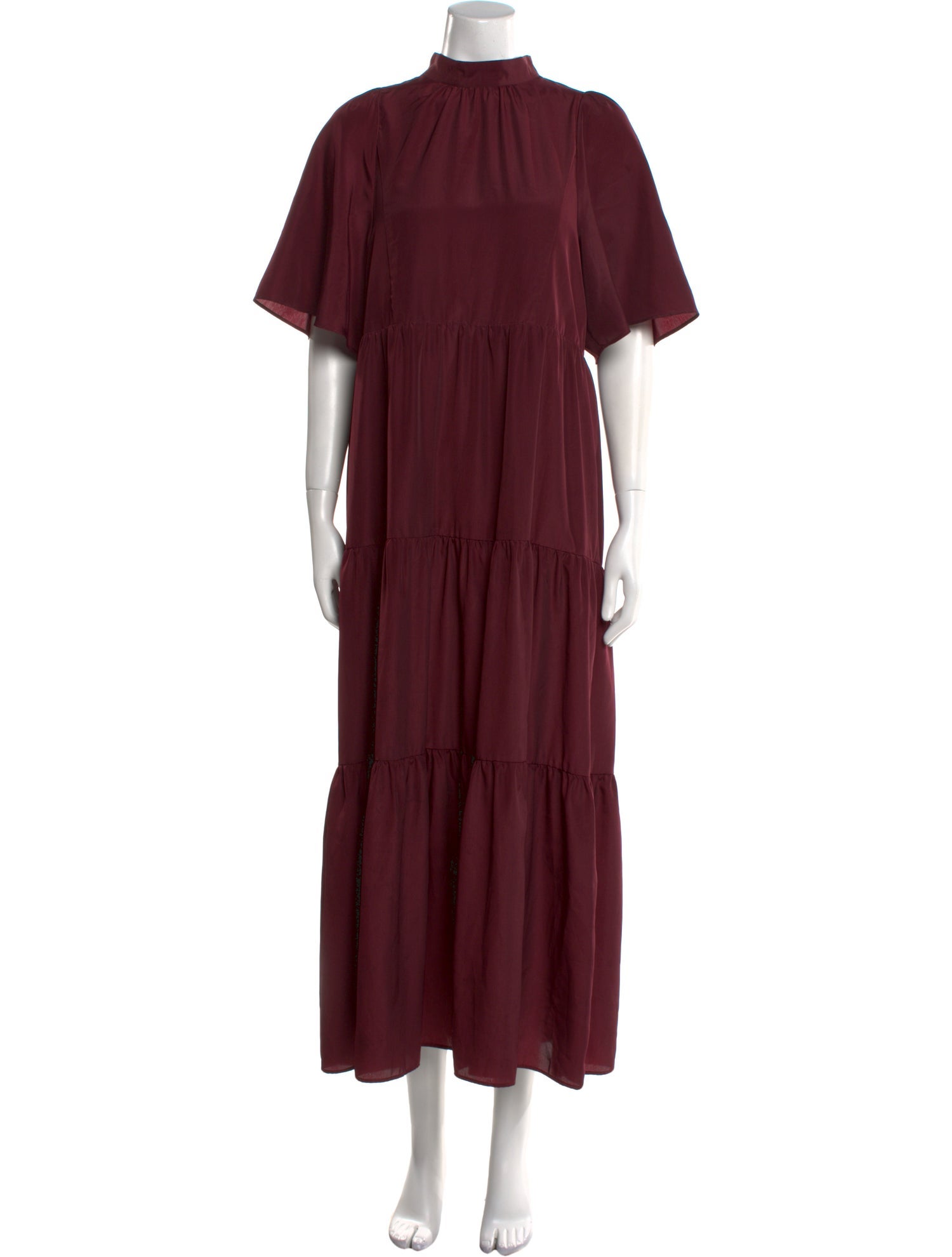 Moussy Mock Neck Long Dress