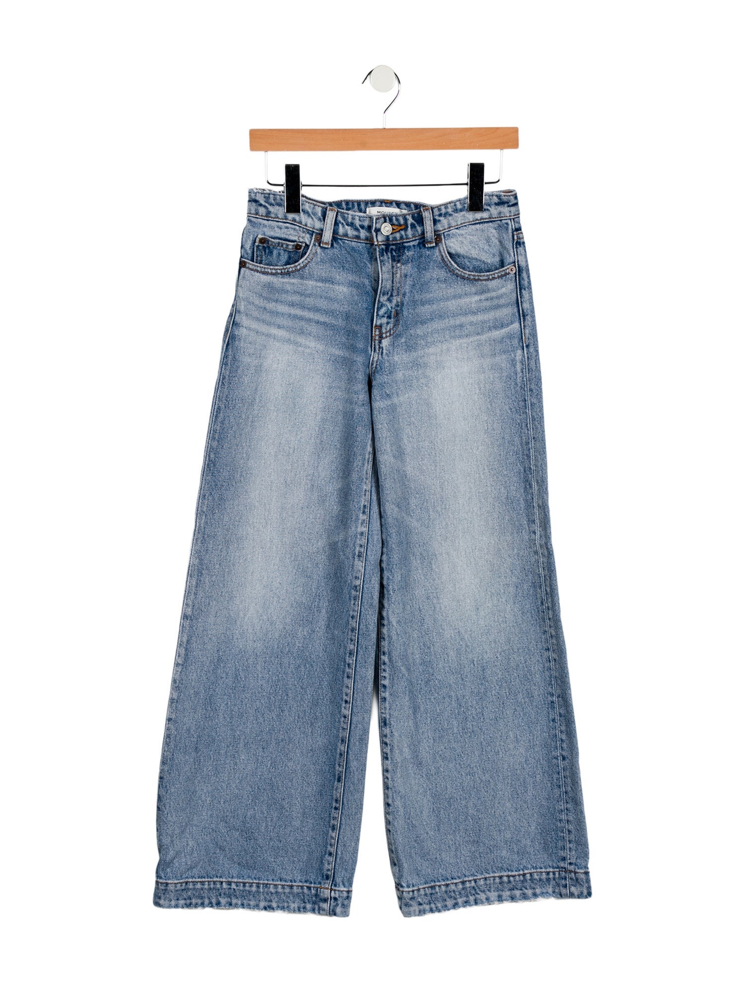 Moussy Mid-Rise Wide Leg Jeans