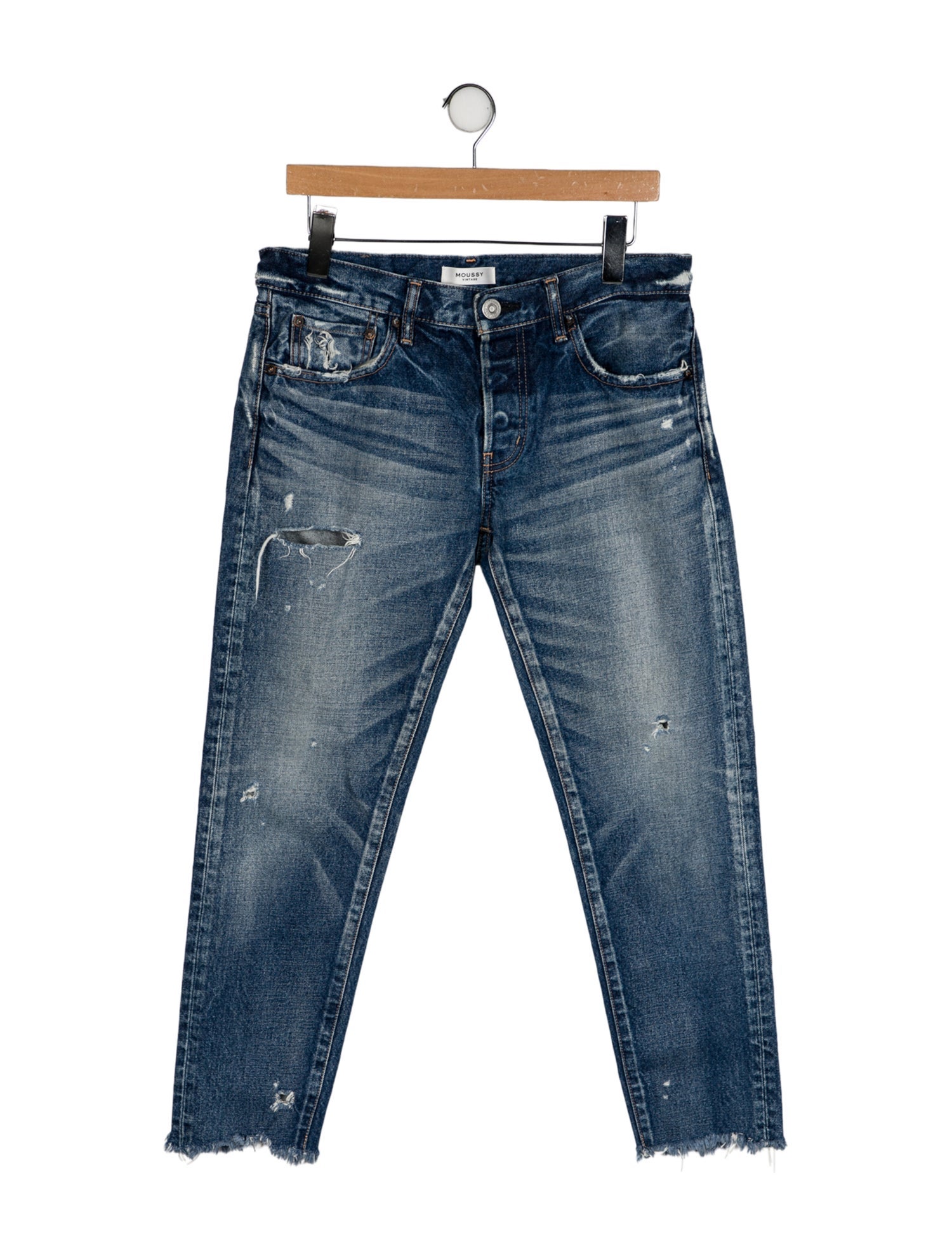 Moussy Mid-Rise Skinny Leg Jeans