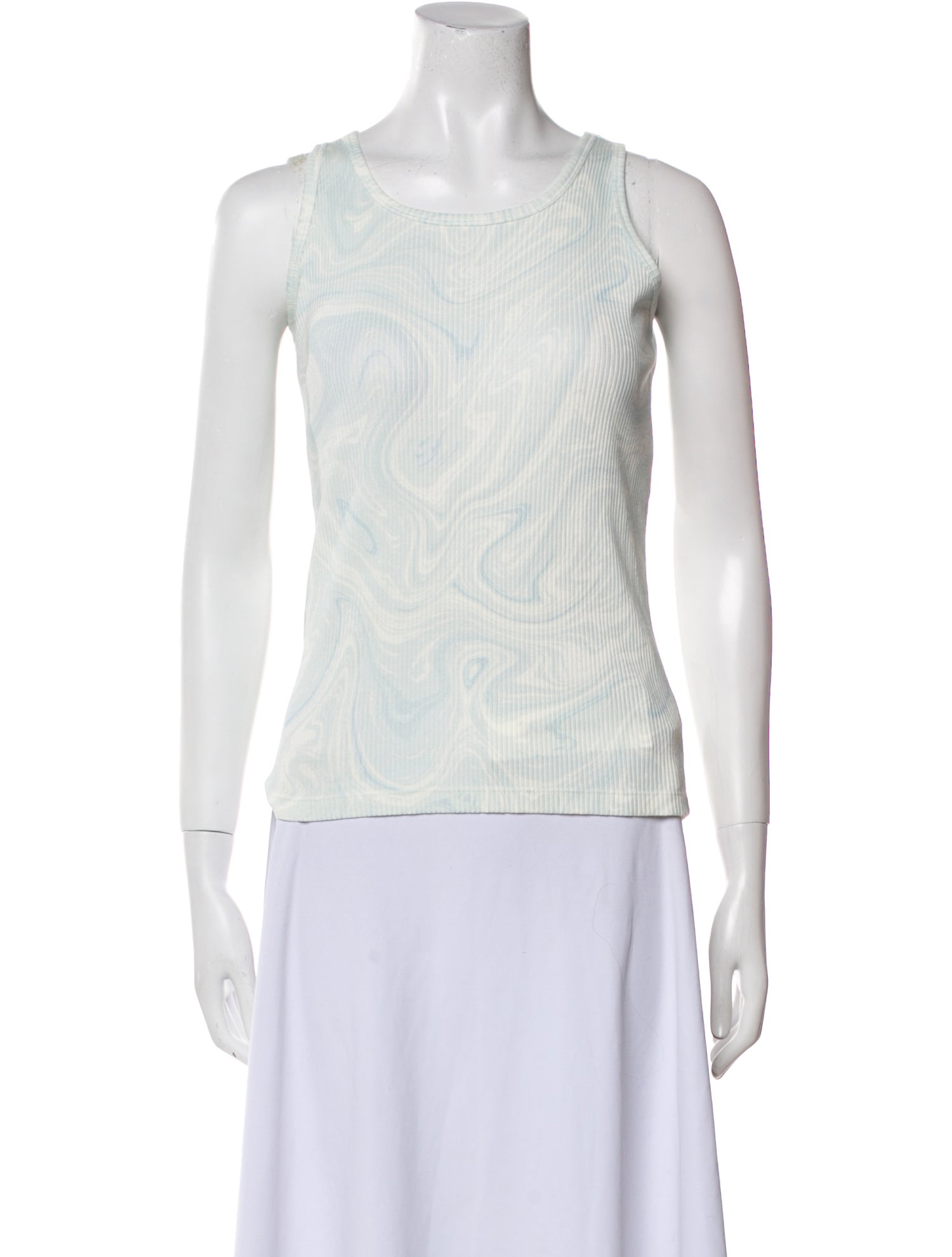 Moussy Printed Scoop Neck Top