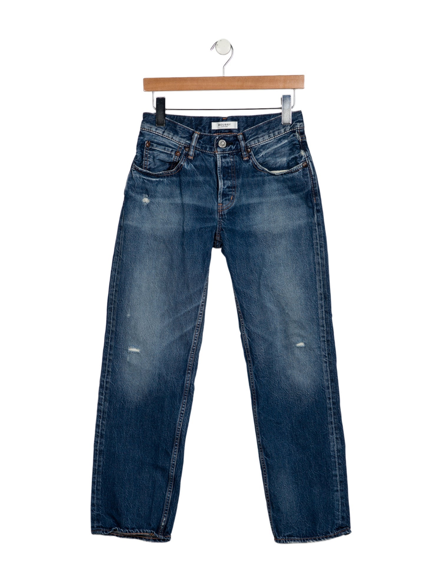 Moussy Mid-Rise Straight Leg Jeans