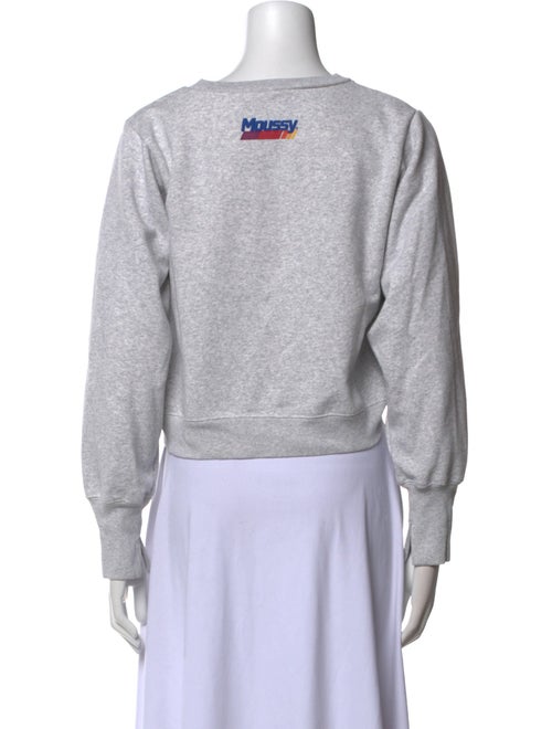 Moussy Graphic Print Crew Neck Sweatshirt