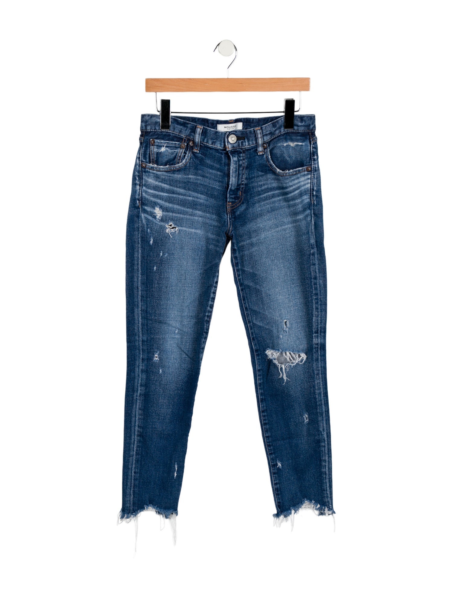 Moussy Mid-Rise Skinny Leg Jeans