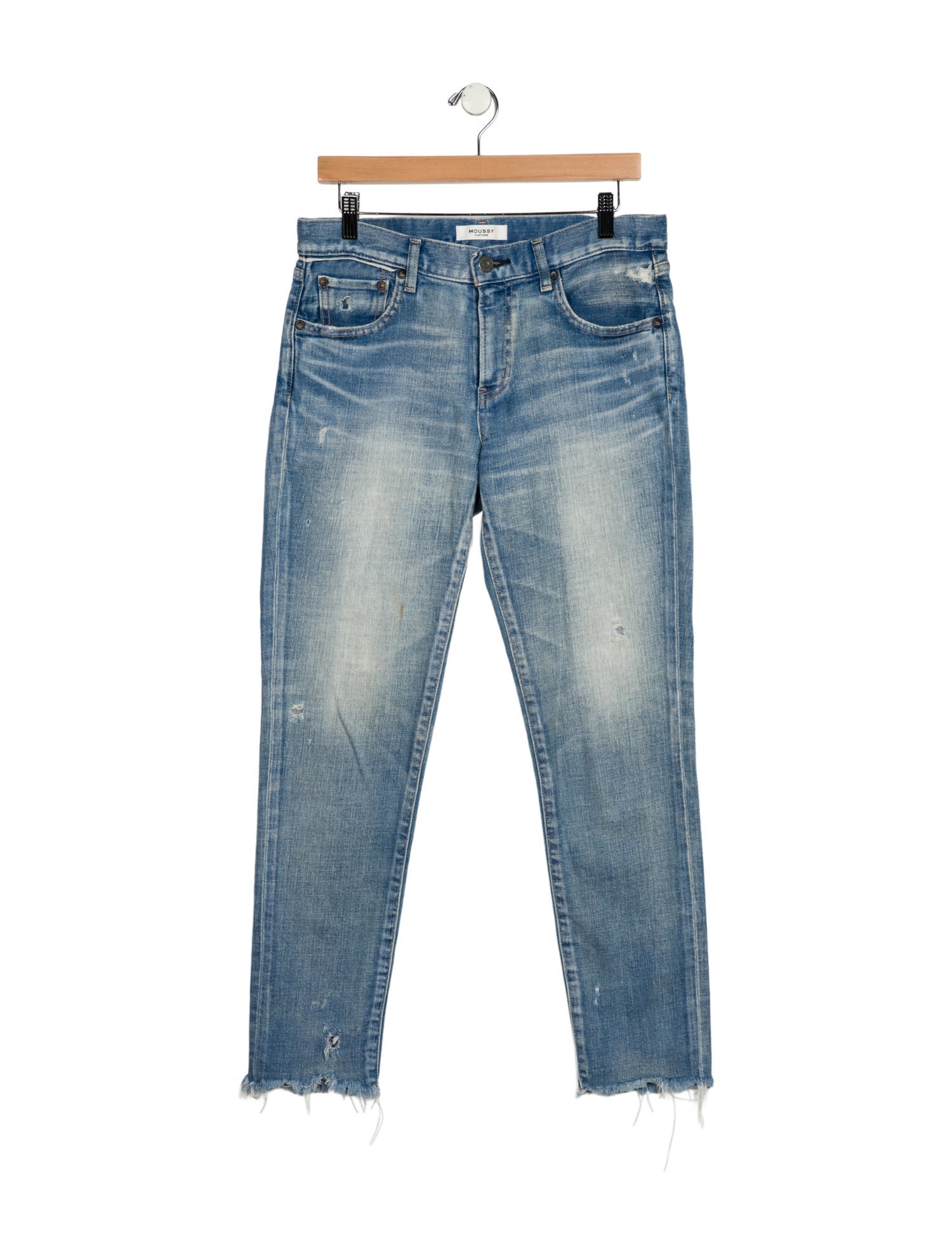 Moussy Mid-Rise Straight Leg Jeans