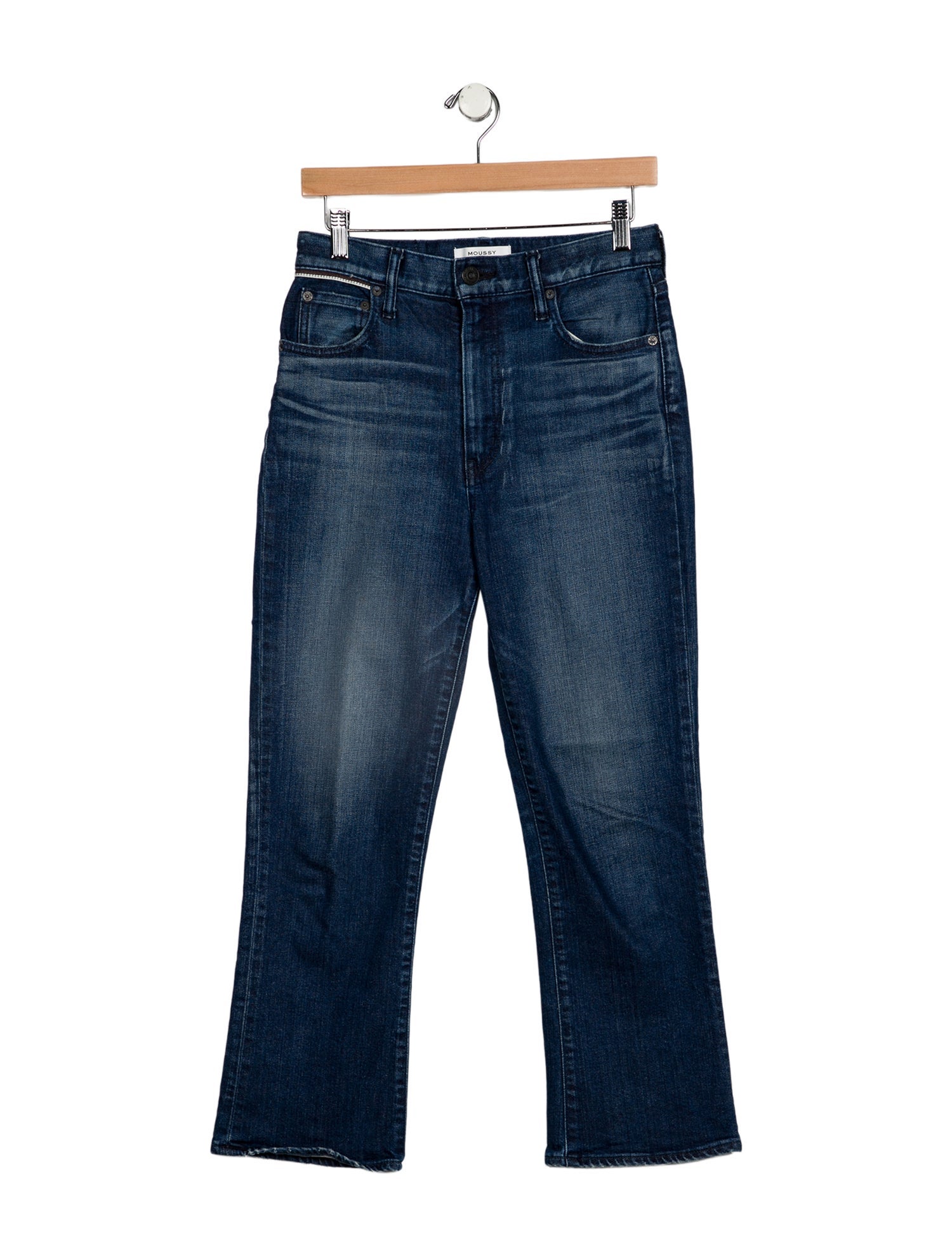 Moussy High-Rise Straight Leg Jeans