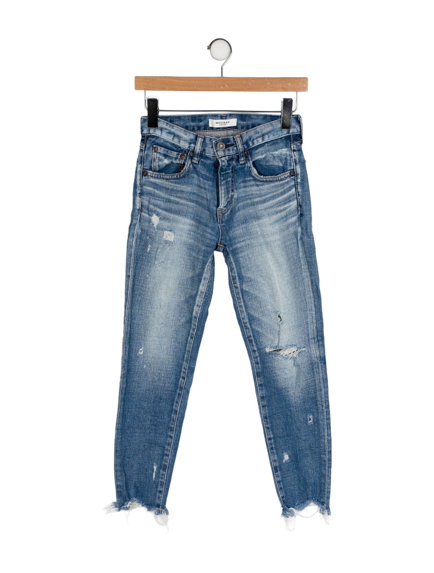 Moussy Mid-Rise Skinny Leg Jeans