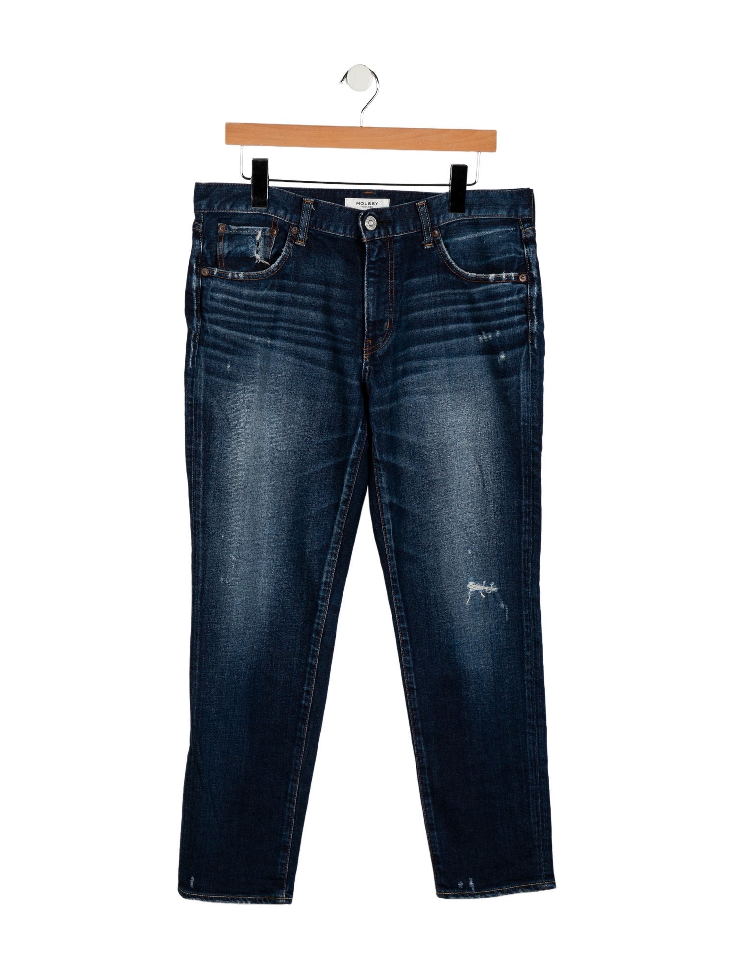 Moussy Mid-Rise Straight Leg Jeans