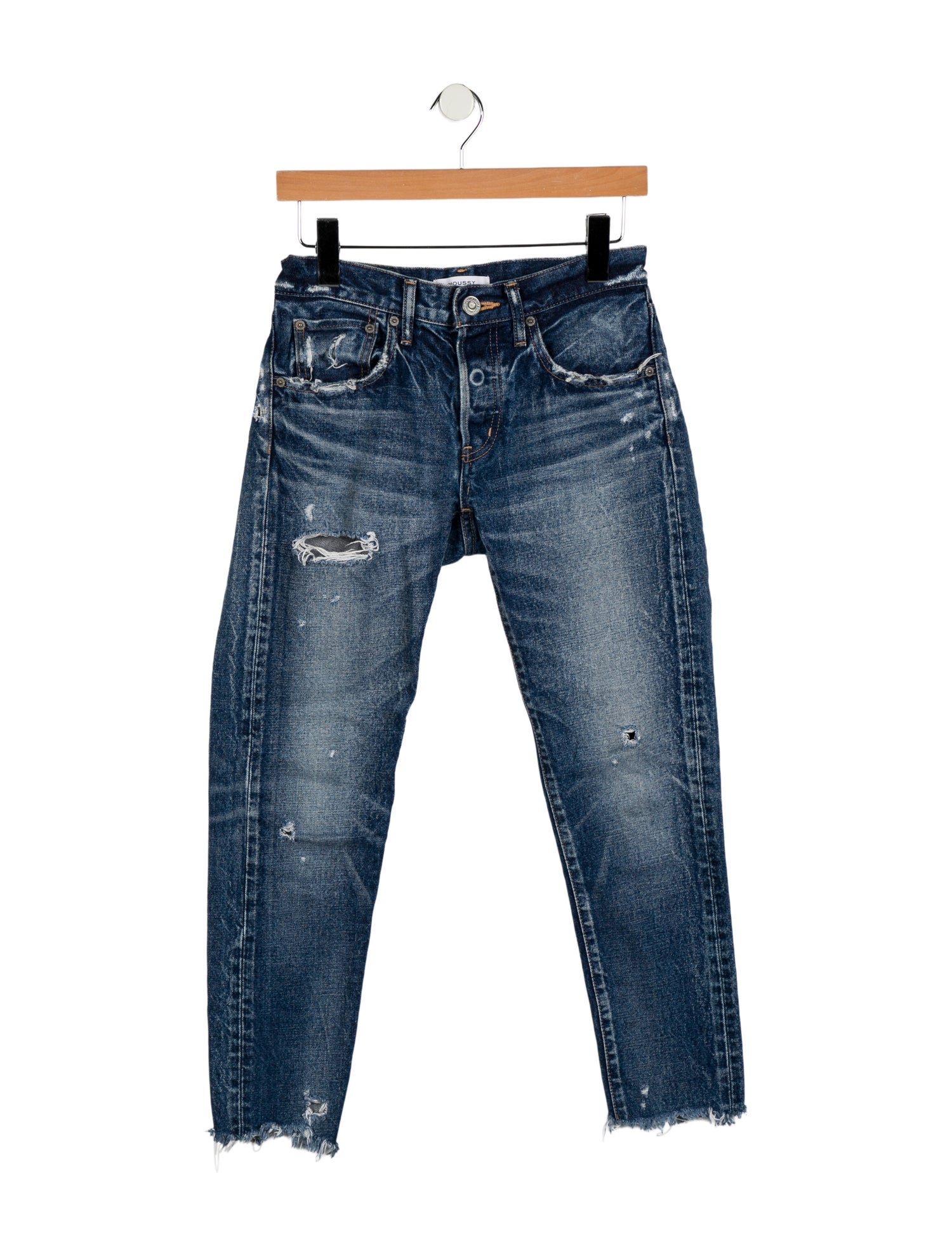 Moussy Mid-Rise Skinny Leg Jeans