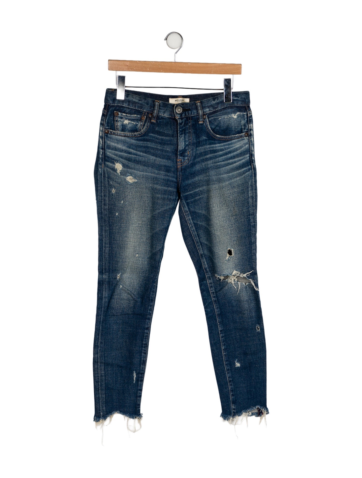 Moussy Mid-Rise Skinny Leg Jeans