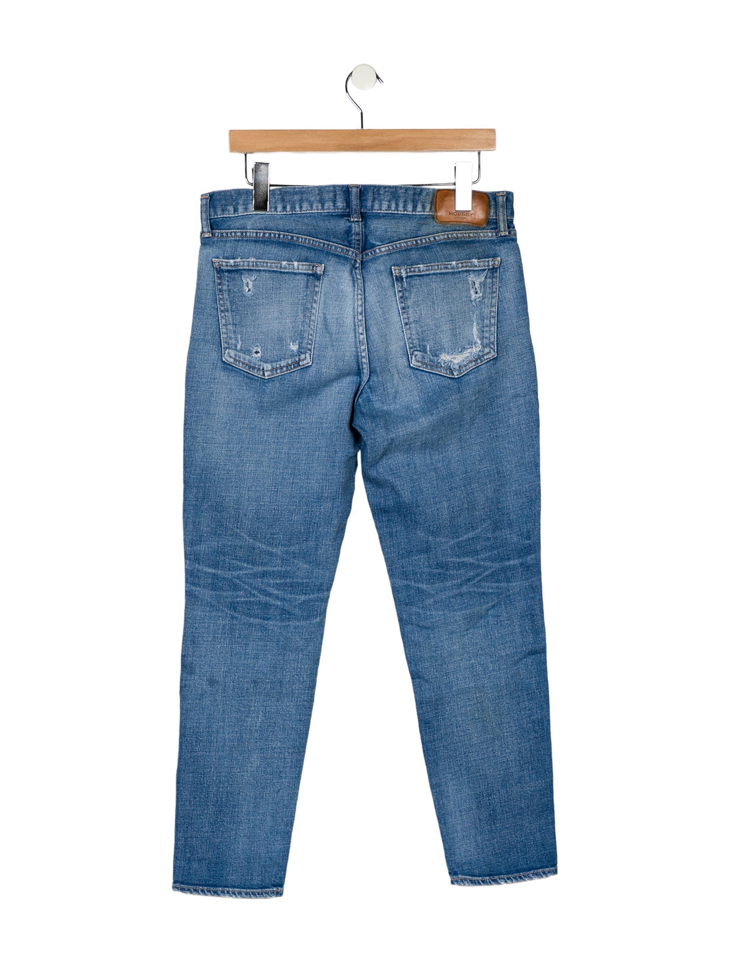 Moussy Mid-Rise Straight Leg Jeans