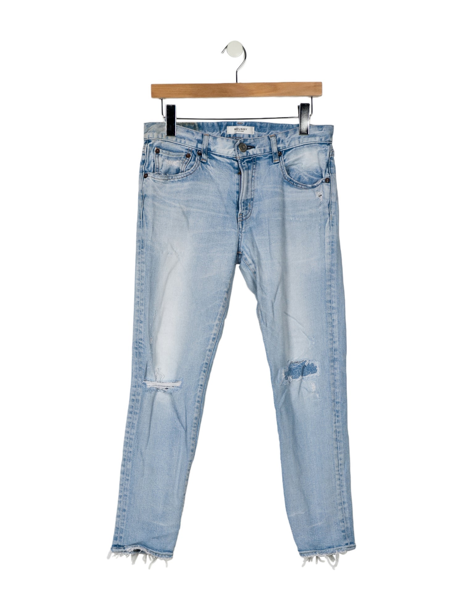 Moussy Mid-Rise Straight Leg Jeans