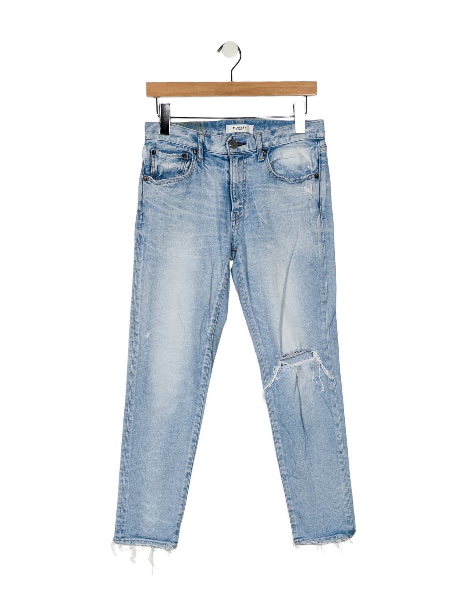 Moussy Mid-Rise Straight Leg Jeans