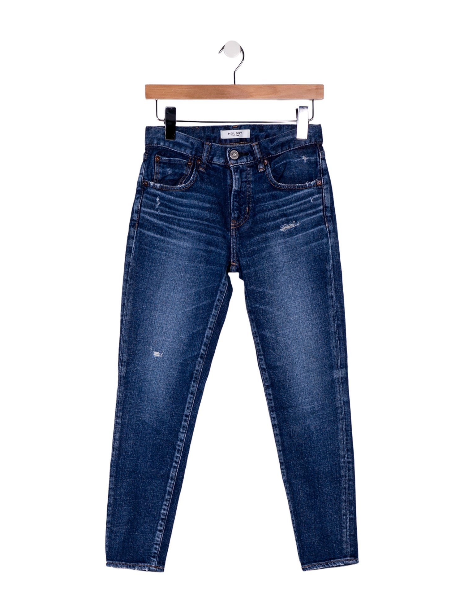 Moussy Mid-Rise Skinny Leg Jeans