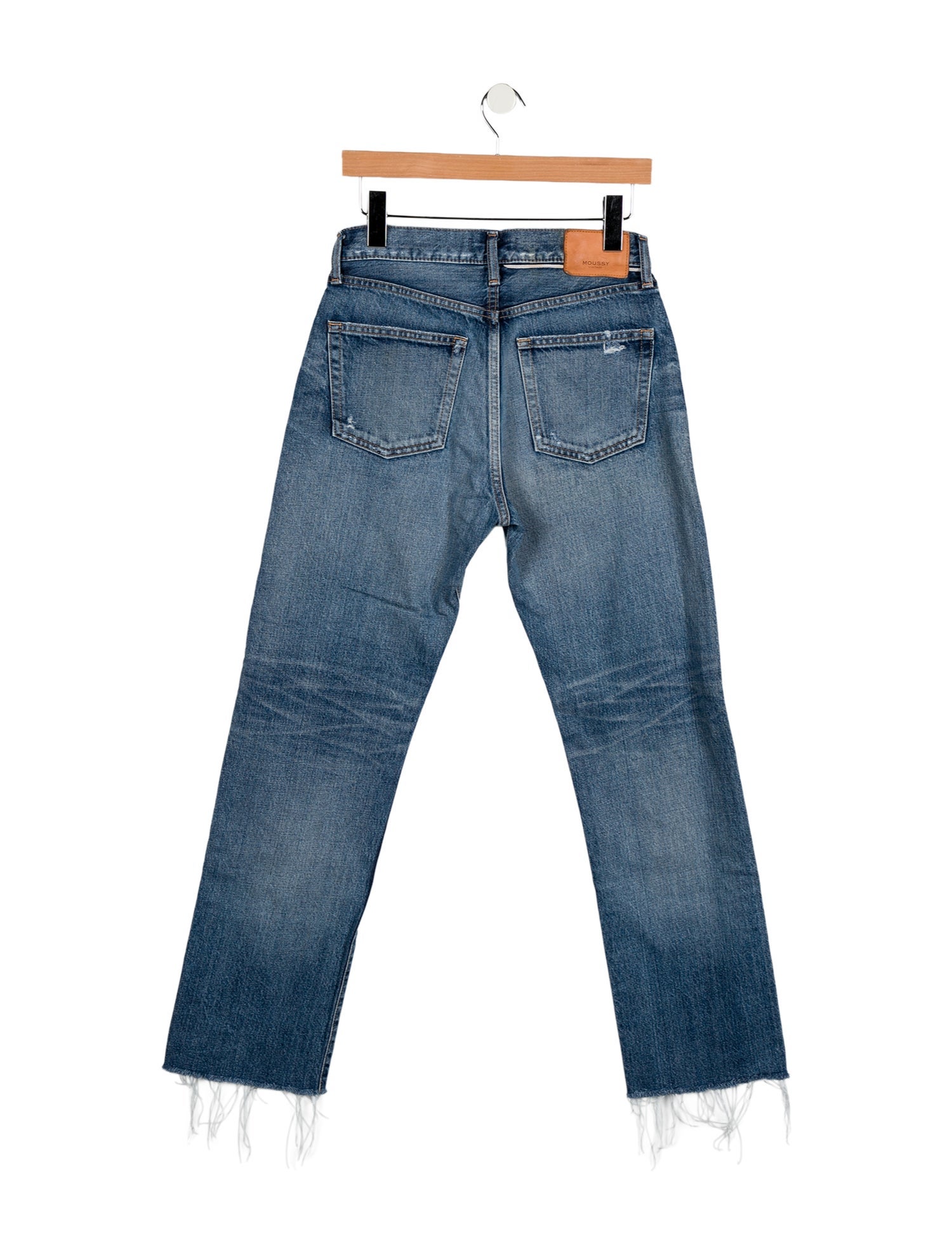 Moussy High-Rise Straight Leg Jeans