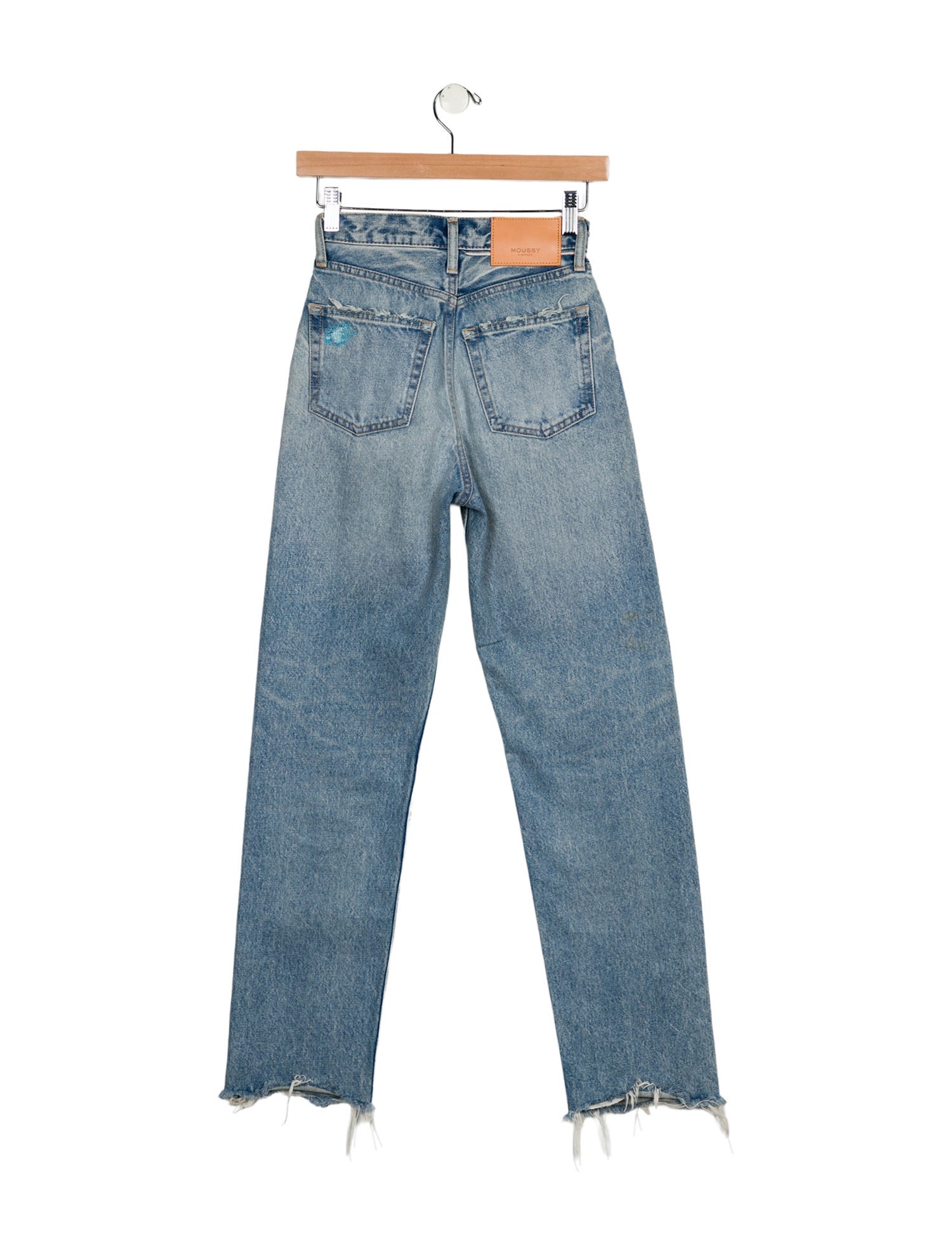 Moussy High-Rise Straight Leg Jeans