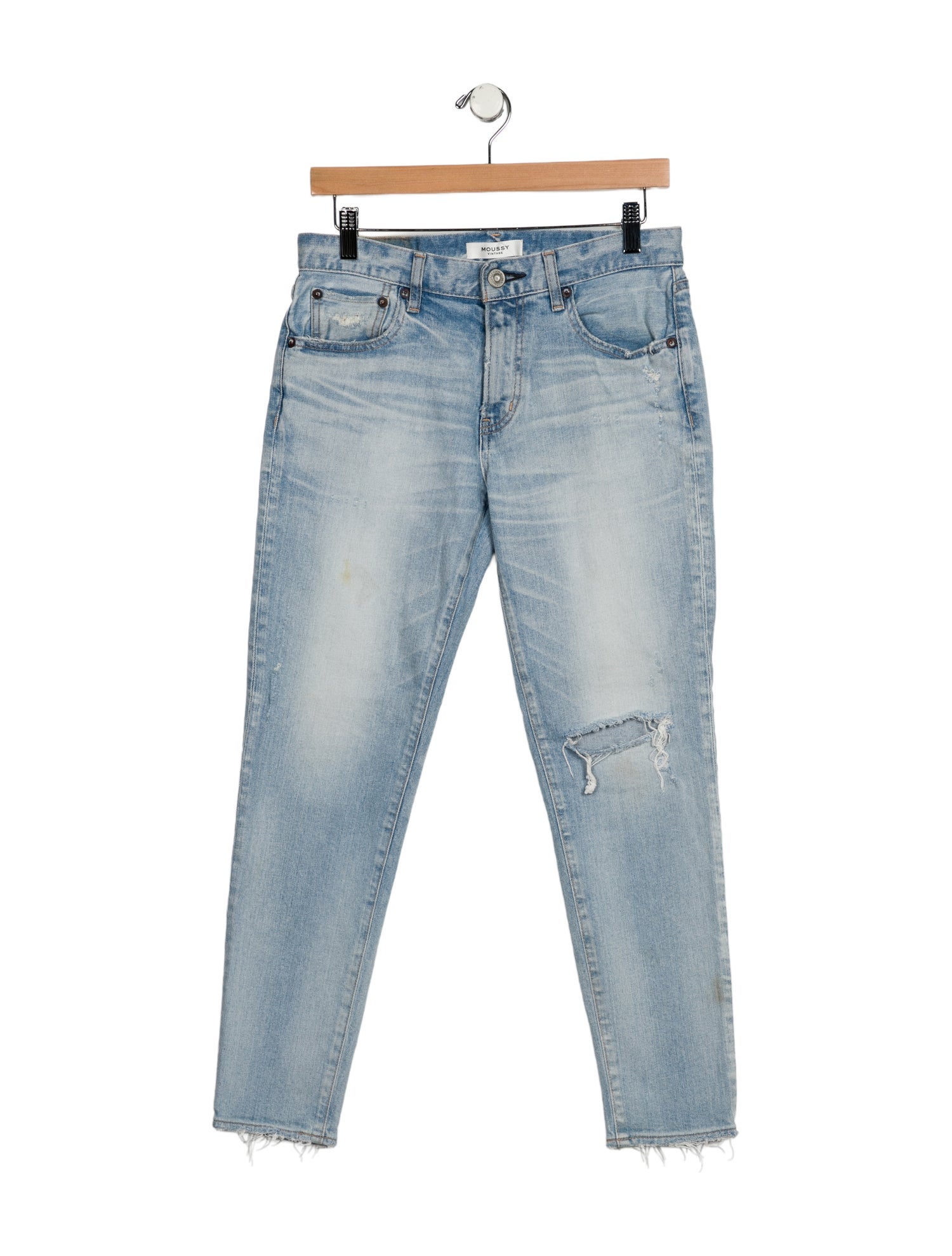 Moussy Vintage Mid-Rise Straight Leg Jeans