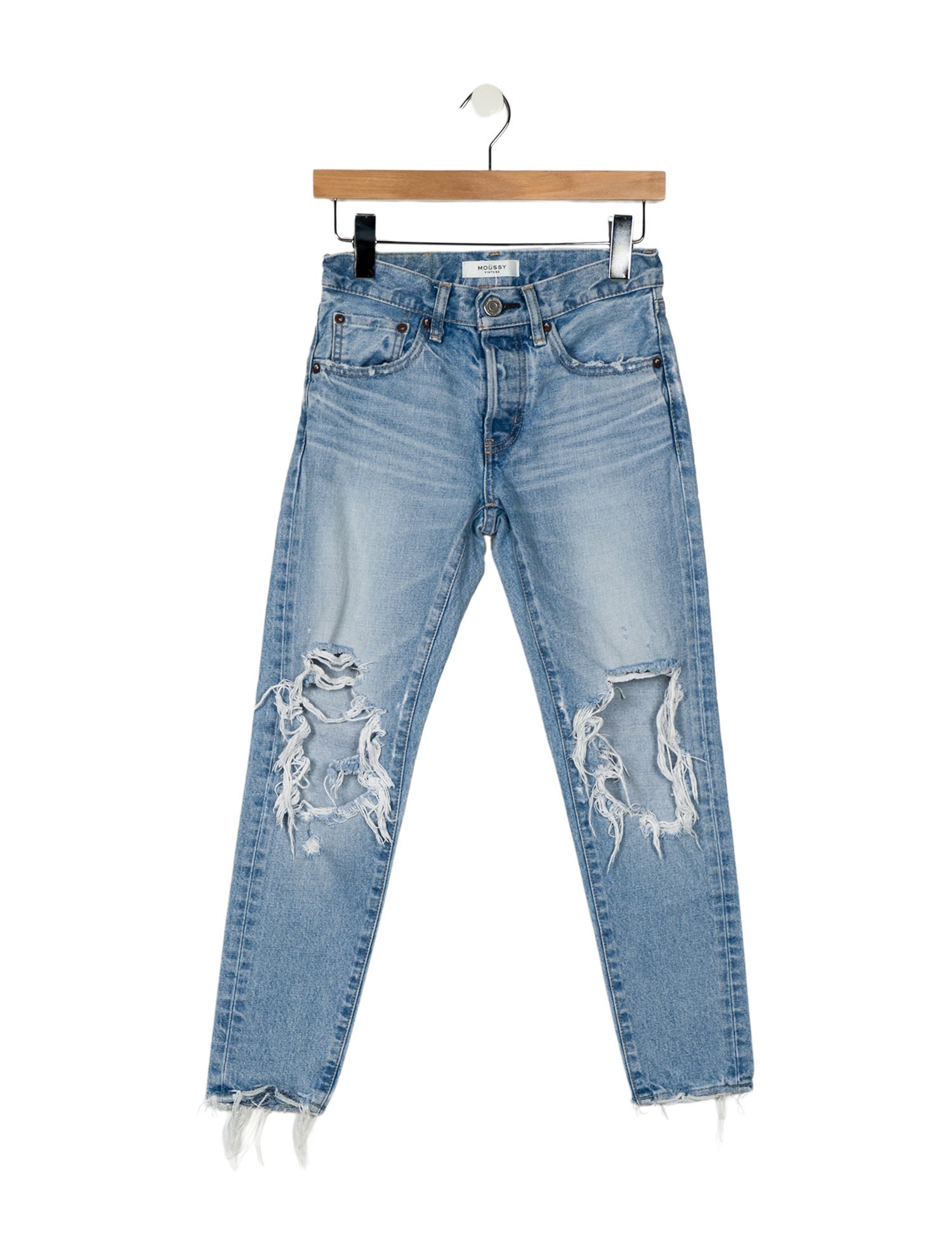 Moussy Mid-Rise Skinny Leg Jeans