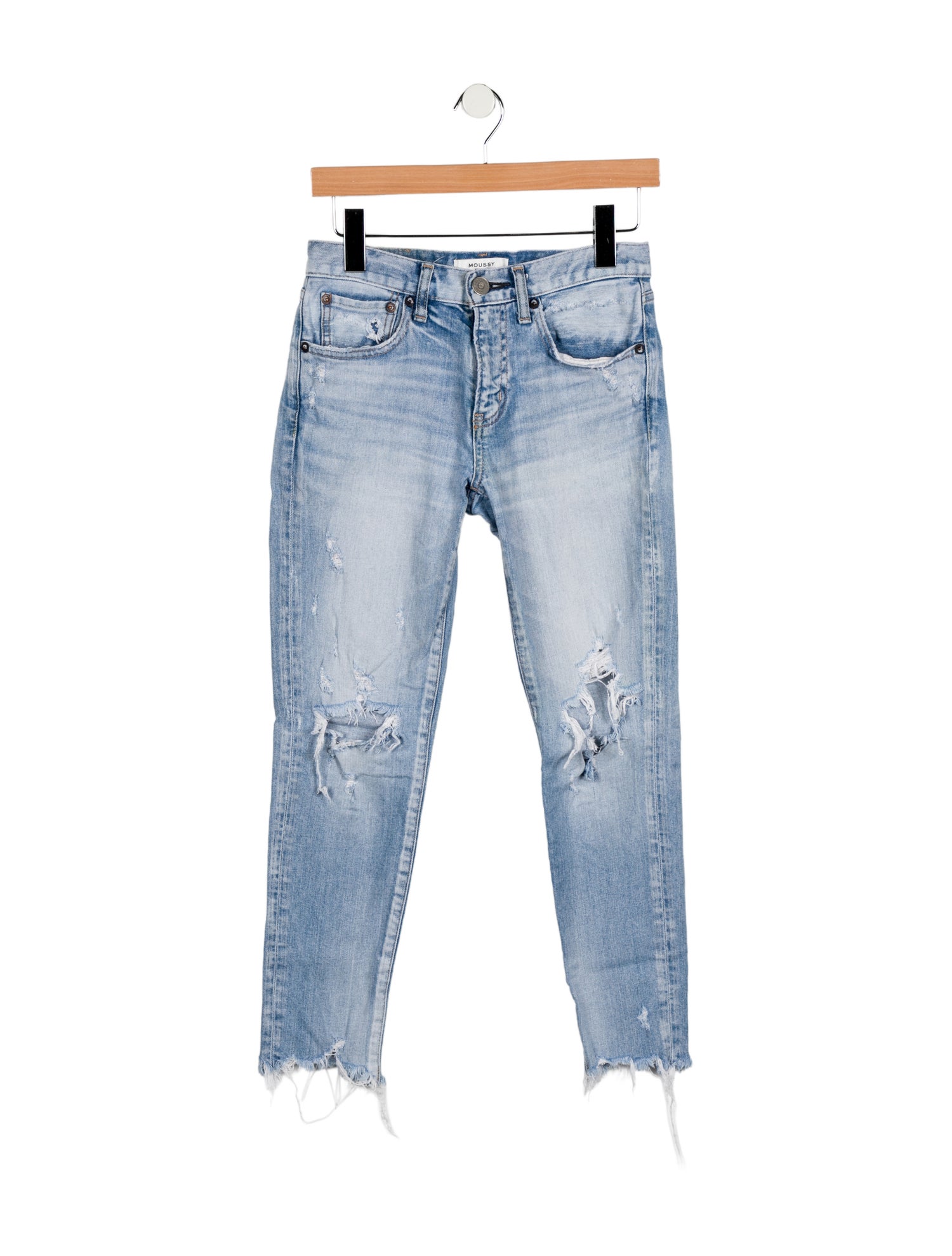 Moussy Mid-Rise Skinny Leg Jeans