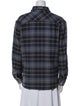 Moussy Plaid Print Long Sleeve Button-Up Top