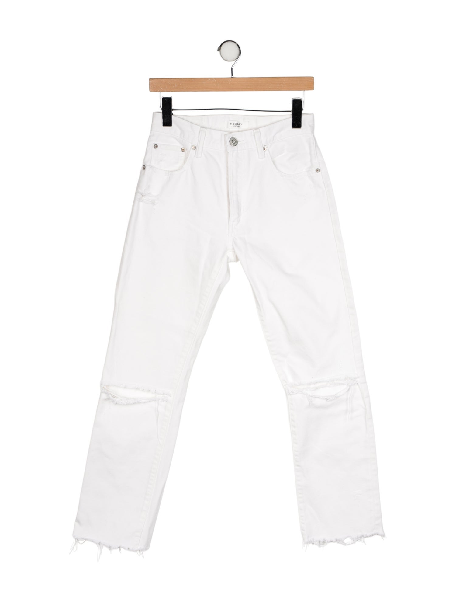 Moussy Mid-Rise Straight Leg Jeans