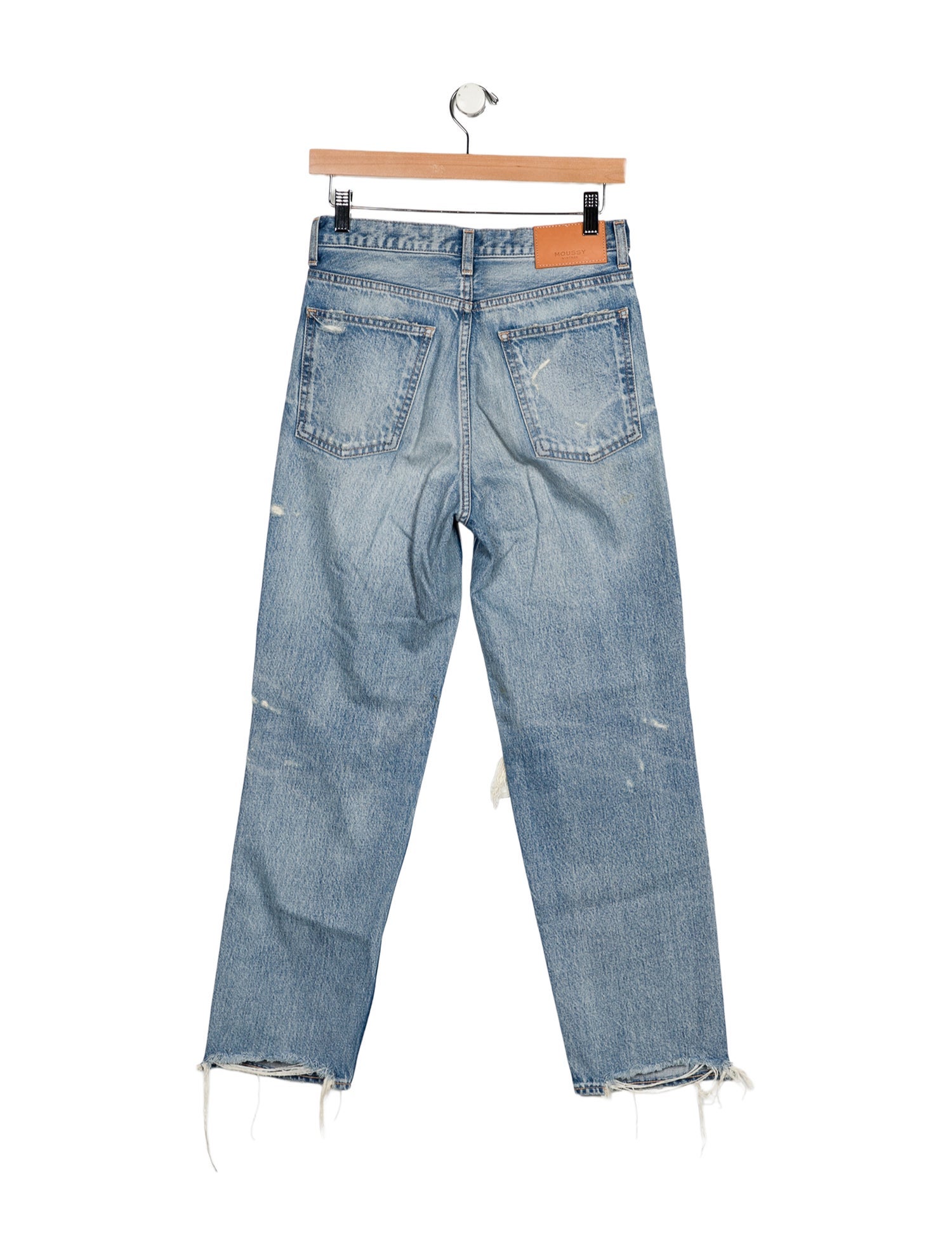 Moussy High-Rise Straight Leg Jeans