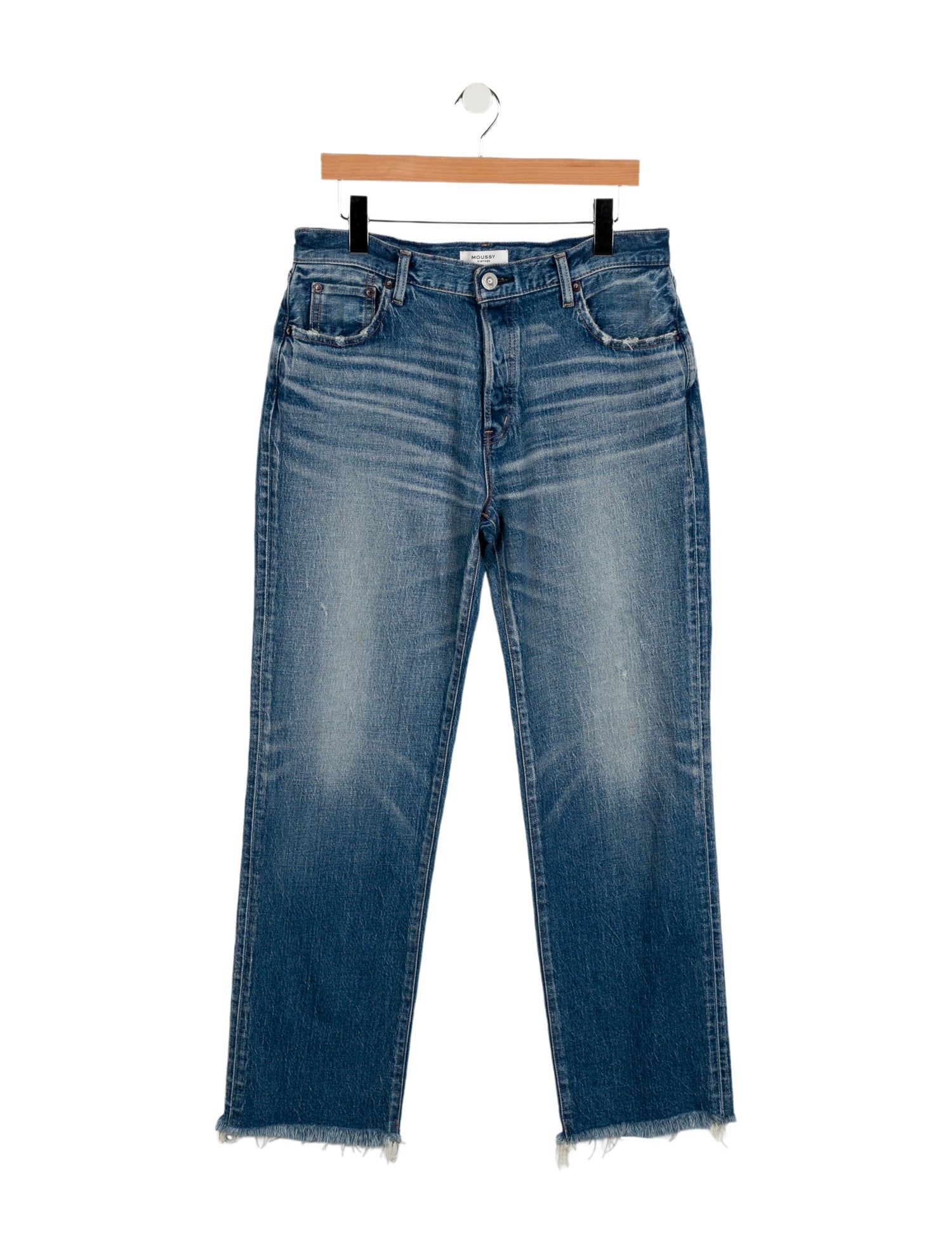Moussy Mid-Rise Wide Leg Jeans