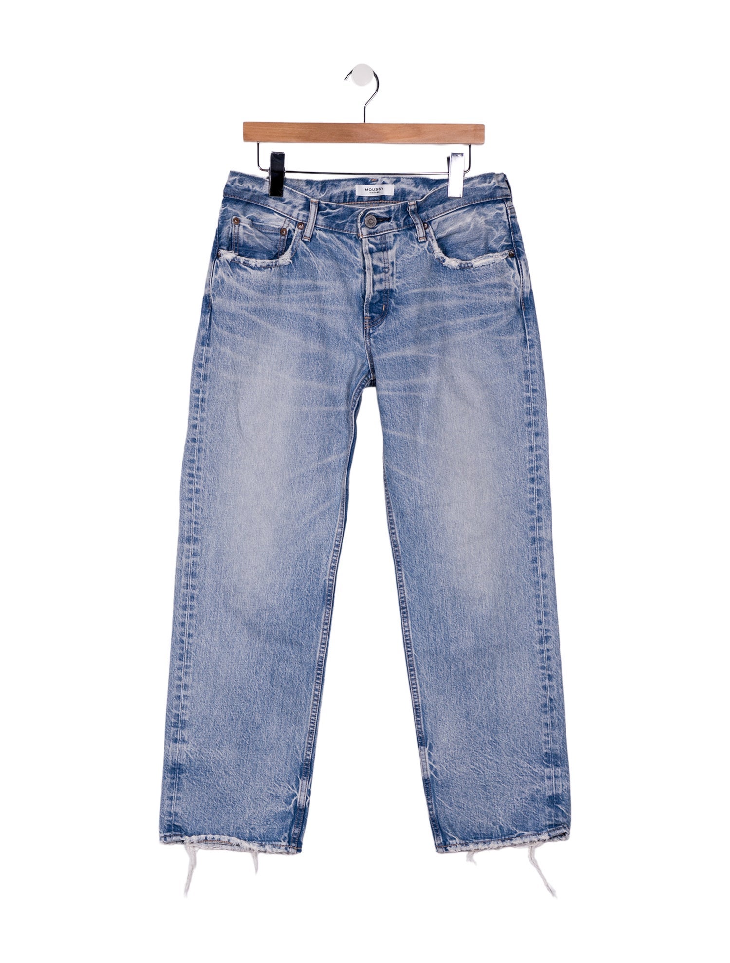 Moussy Mid-Rise Straight Leg Jeans