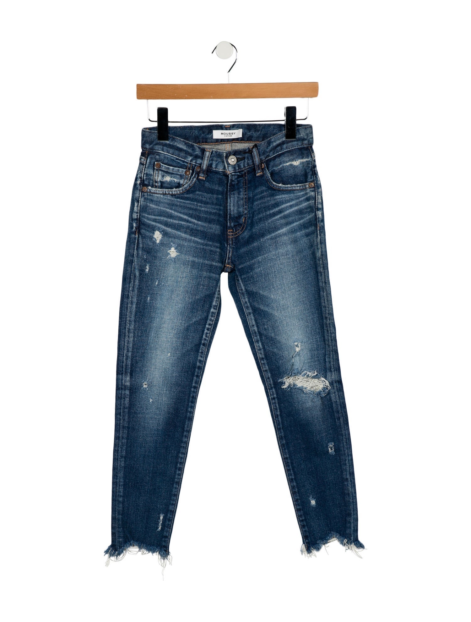 Moussy Mid-Rise Skinny Leg Jeans