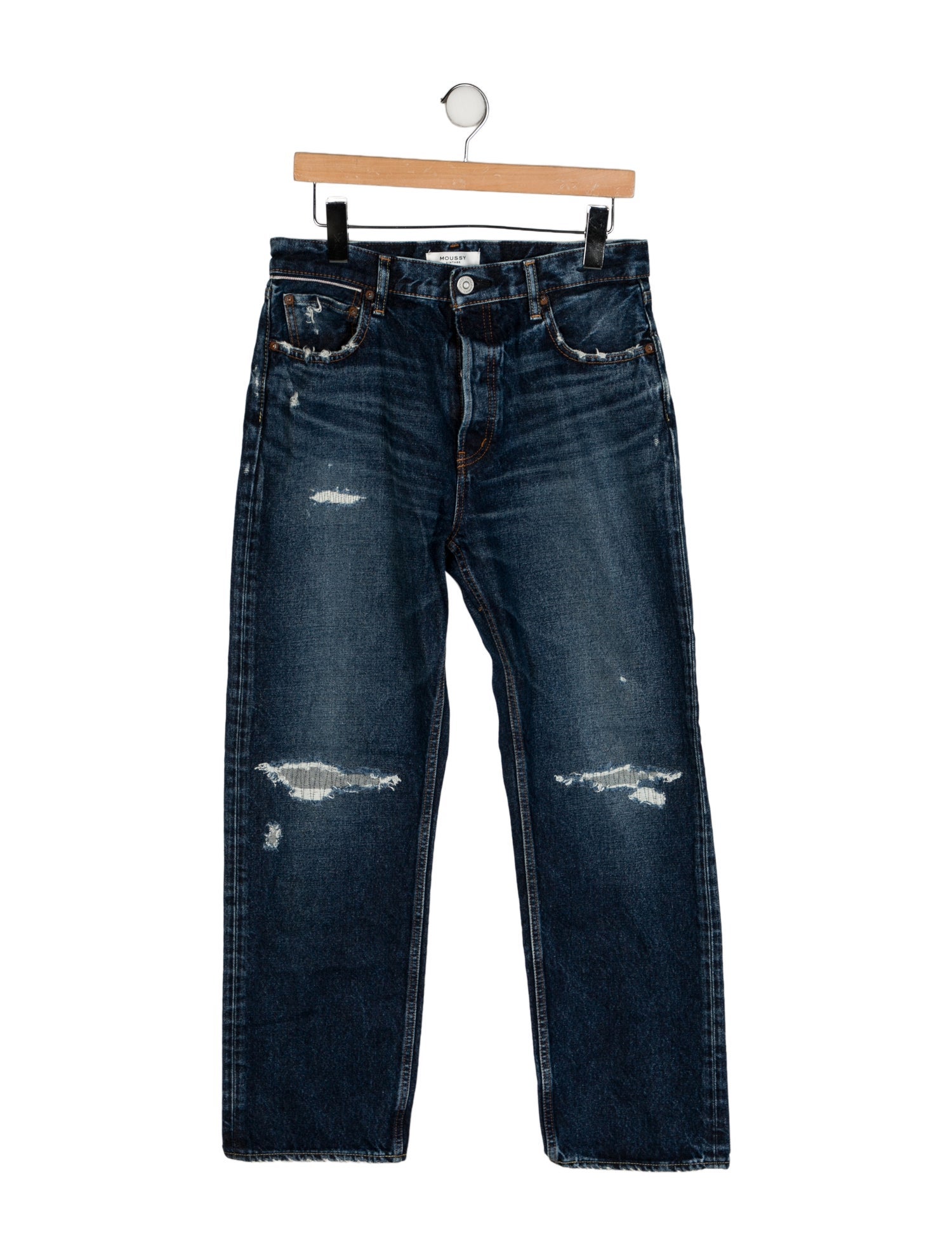 Moussy High-Rise Wide Leg Jeans