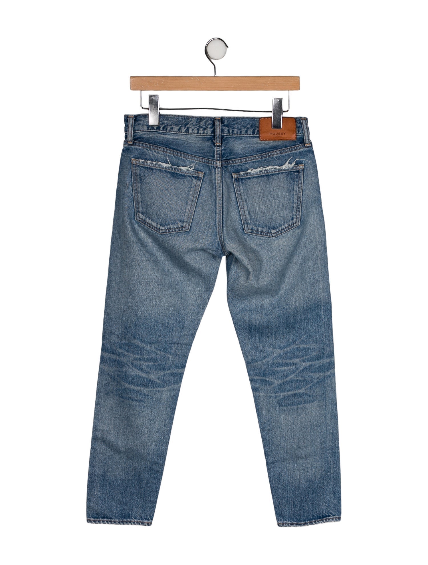 Moussy Mid-Rise Straight Leg Jeans