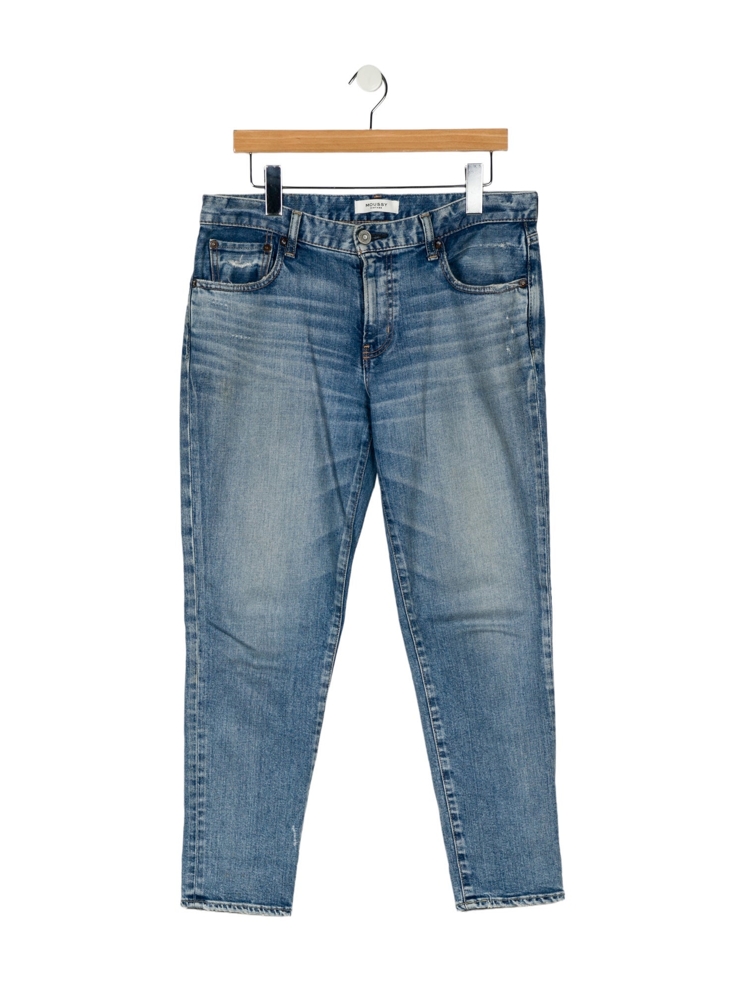 Moussy Mid-Rise Straight Leg Jeans