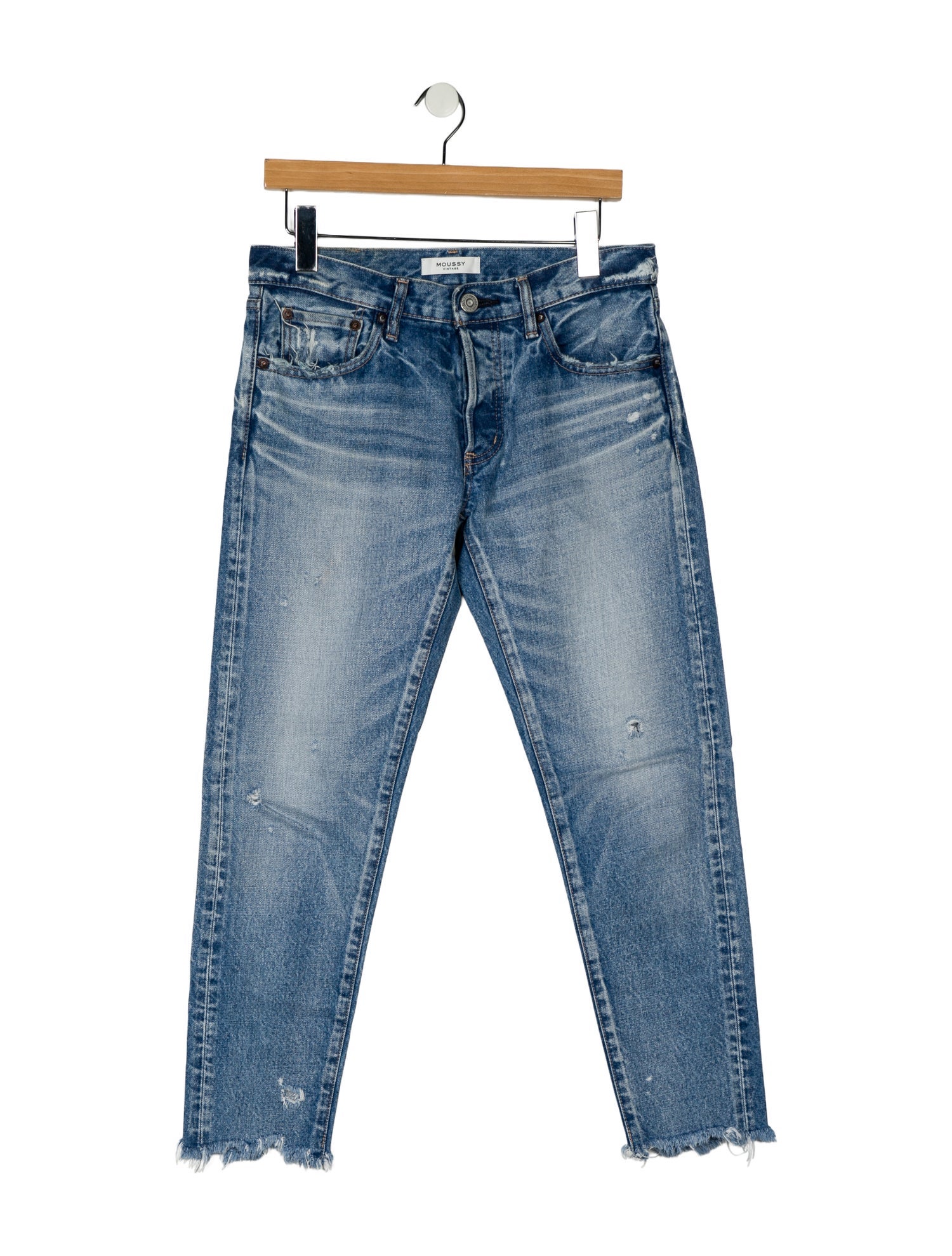 Moussy Mid-Rise Straight Leg Jeans
