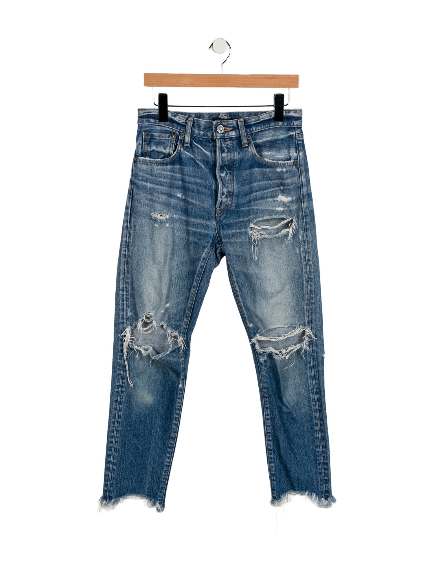 Moussy Mid-Rise Straight Leg Jeans