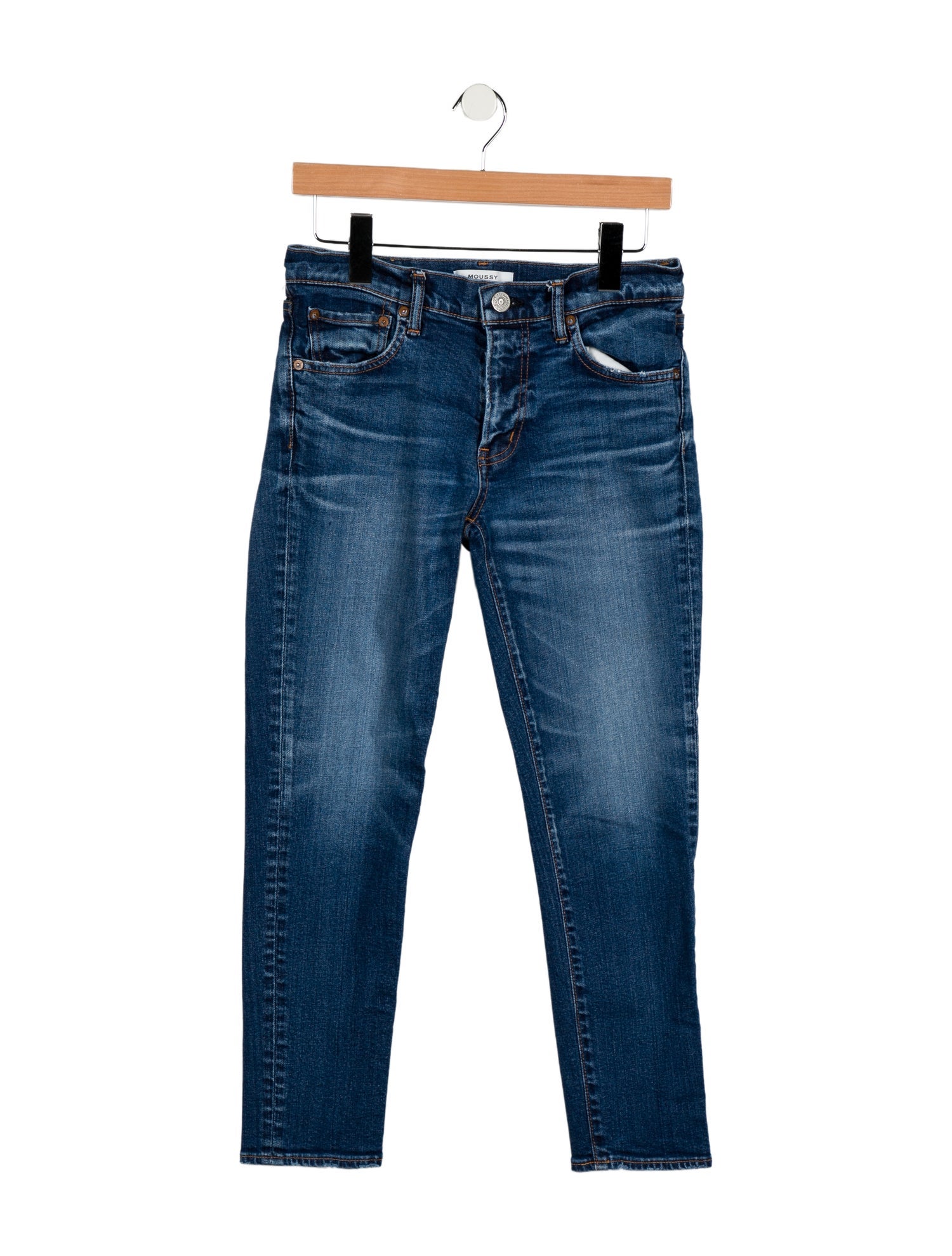 Moussy Mid-Rise Skinny Leg Jeans