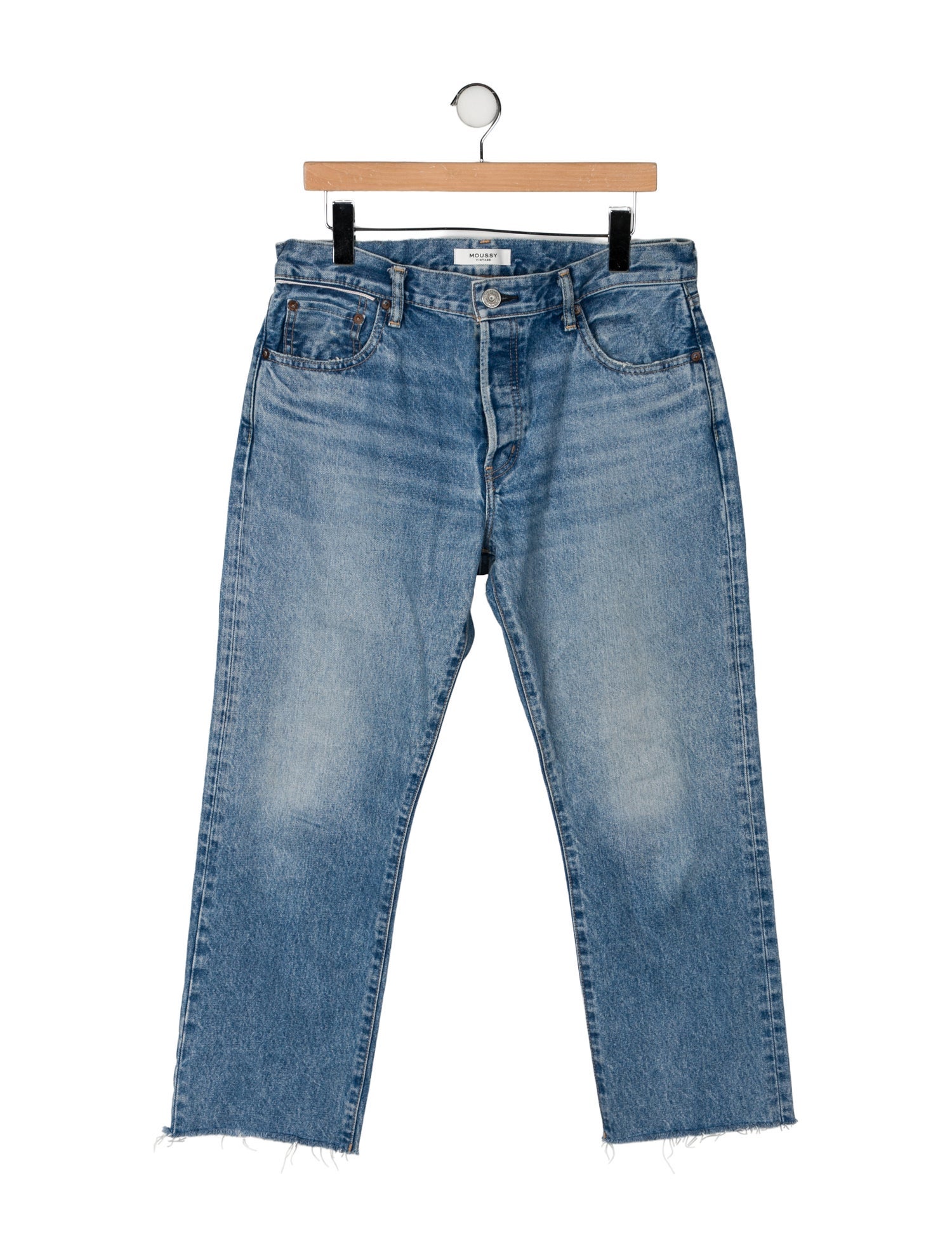 Moussy Mid-Rise Wide Leg Jeans