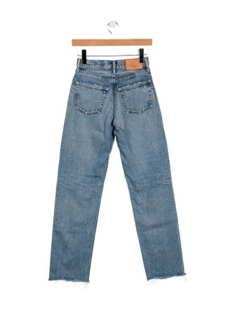 Moussy High-Rise Straight Leg Jeans