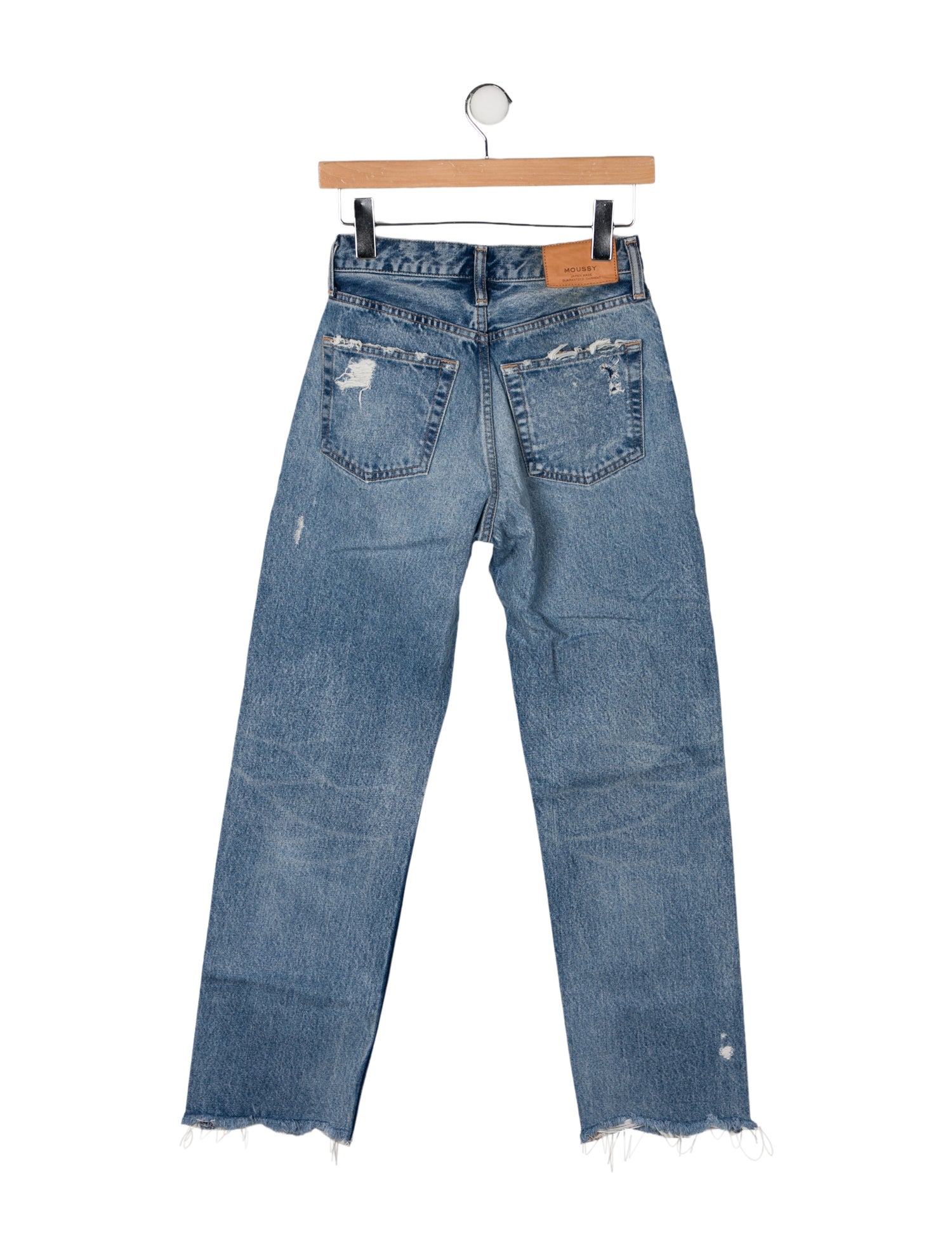Moussy High-Rise Straight Leg Jeans