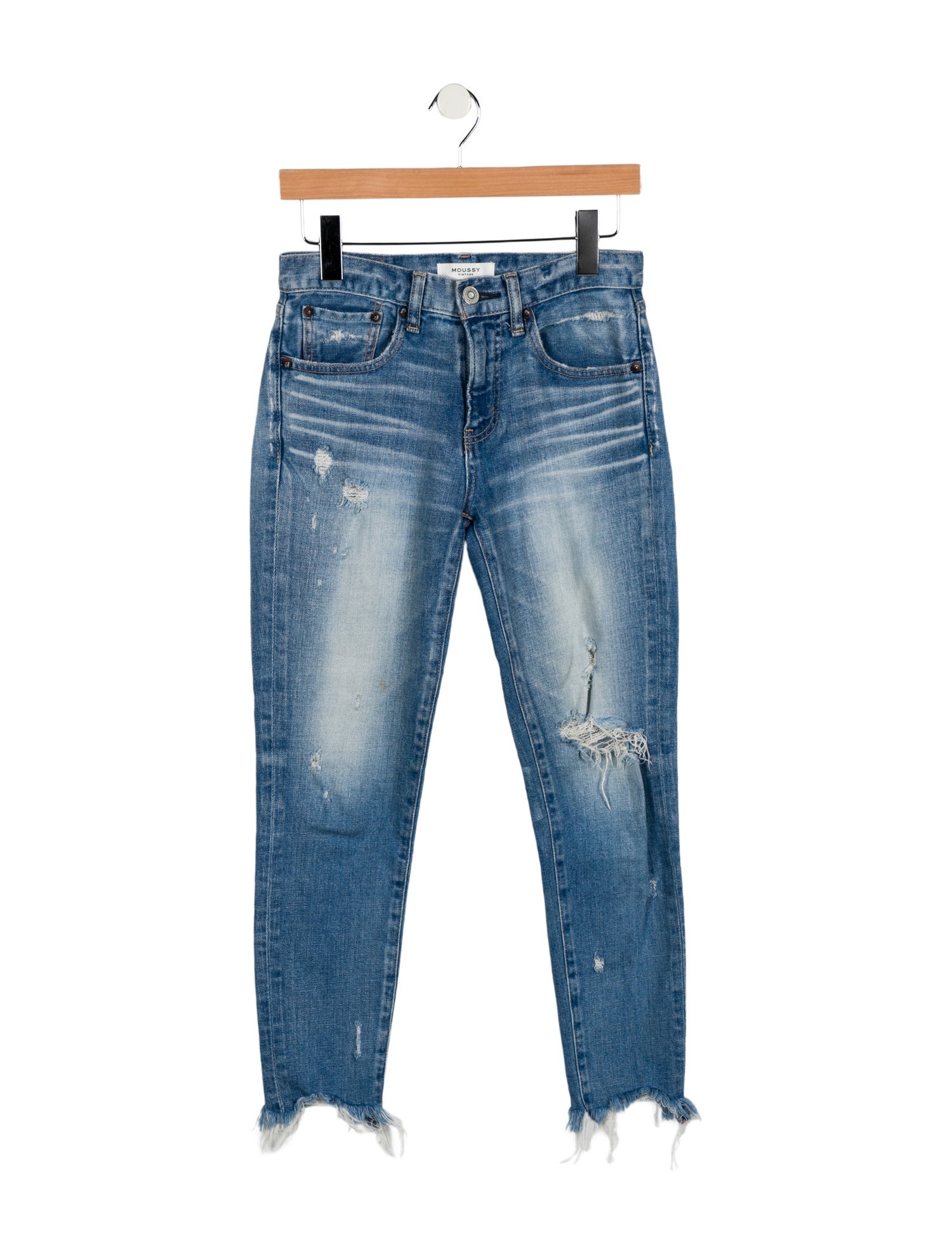 Moussy Mid-Rise Skinny Leg Jeans