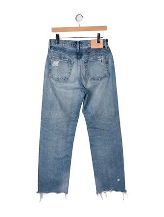Moussy High-Rise Straight Leg Jeans