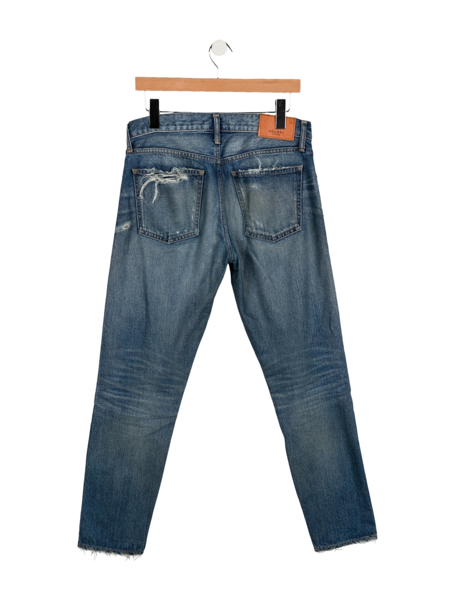 Moussy Mid-Rise Straight Leg Jeans