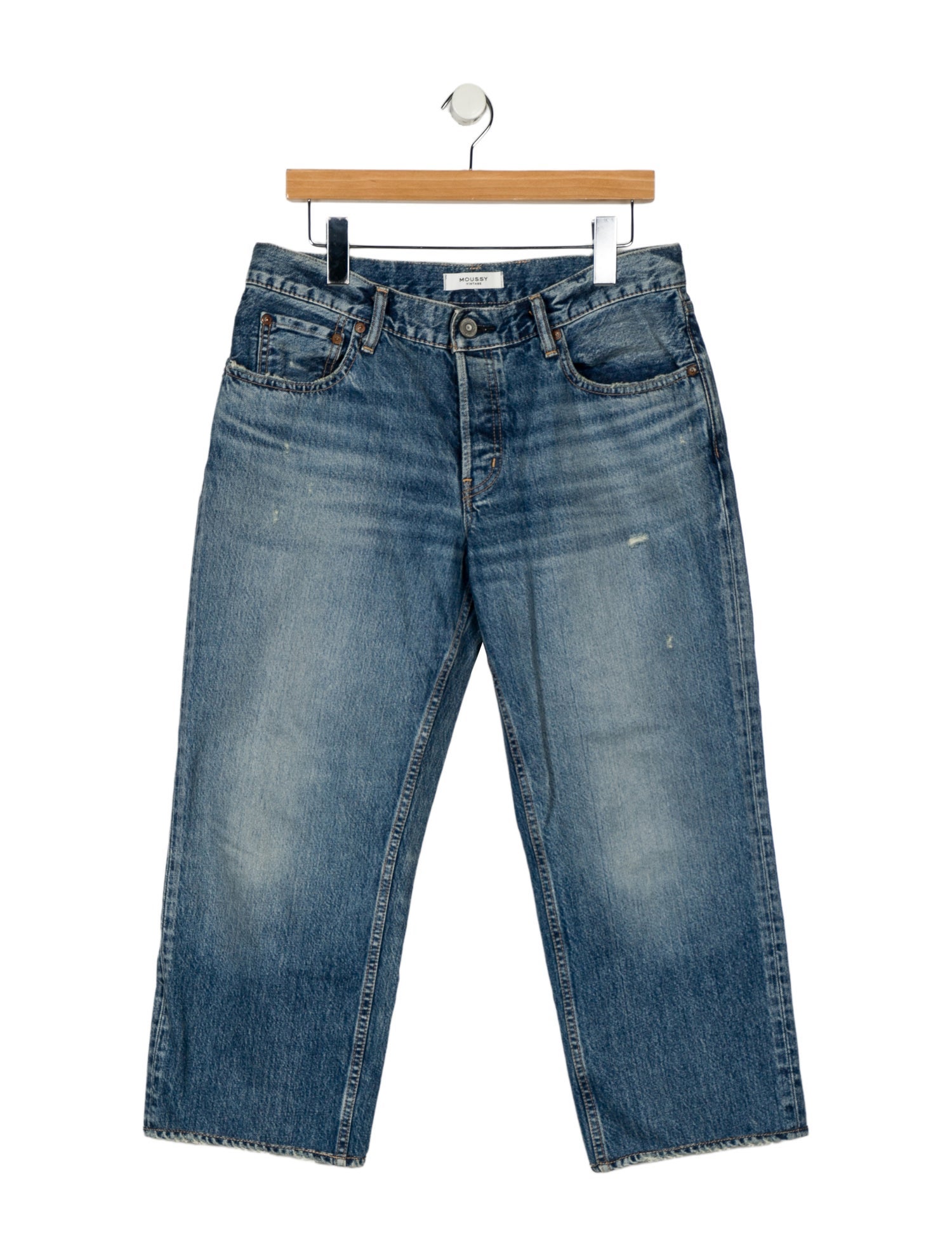 Moussy High-Rise Wide Leg Jeans