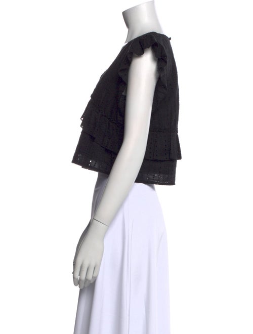 Moussy V-Neck Short Sleeve Crop Top