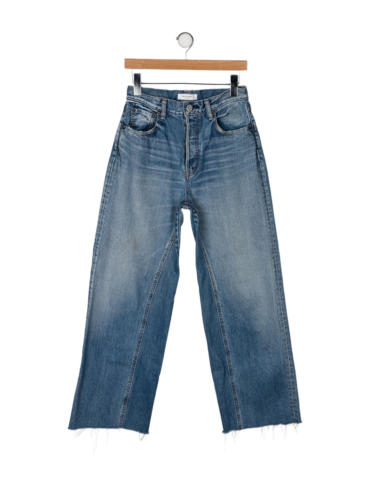 Moussy Mid-Rise Wide Leg Jeans