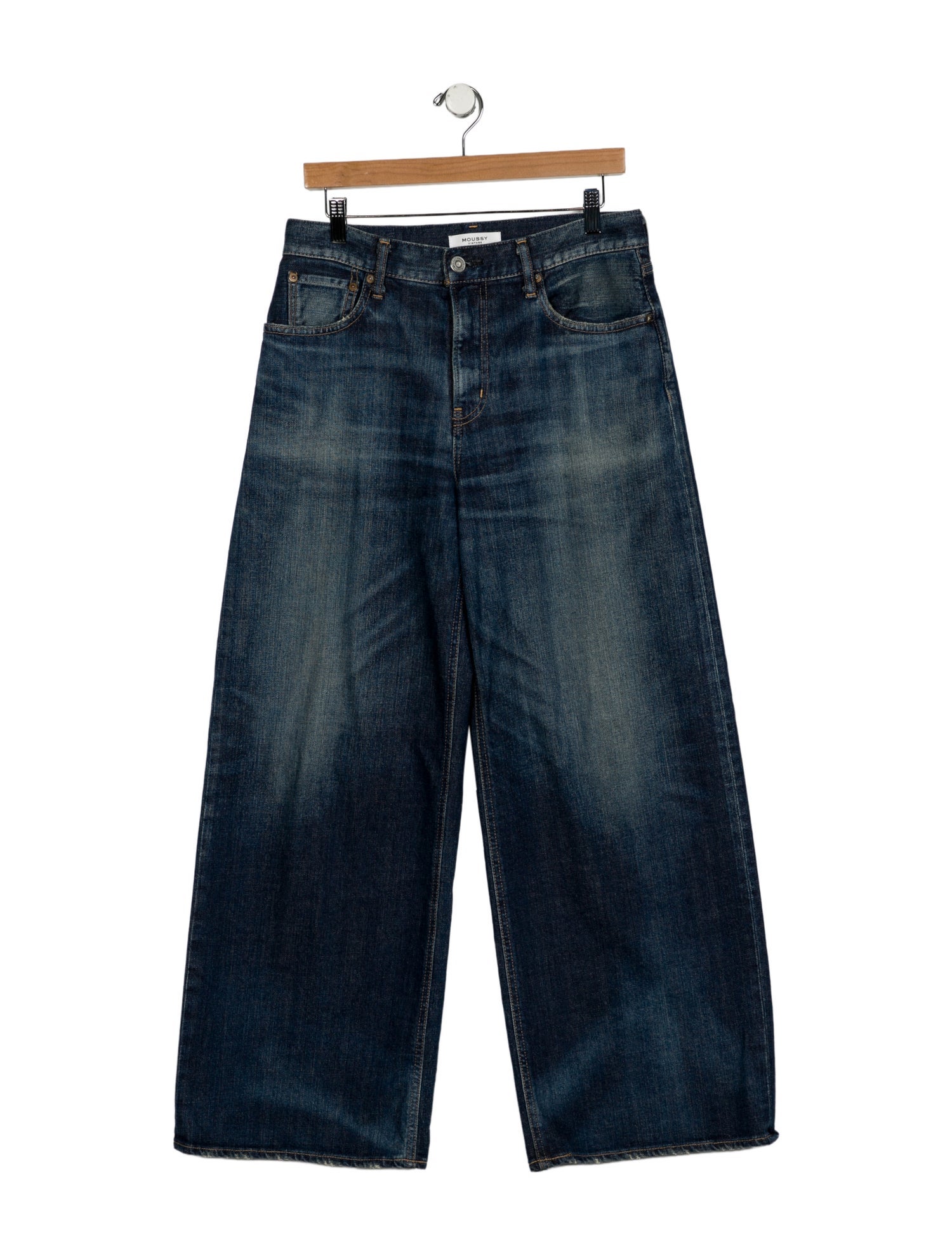 Moussy High-Rise Wide Leg Jeans