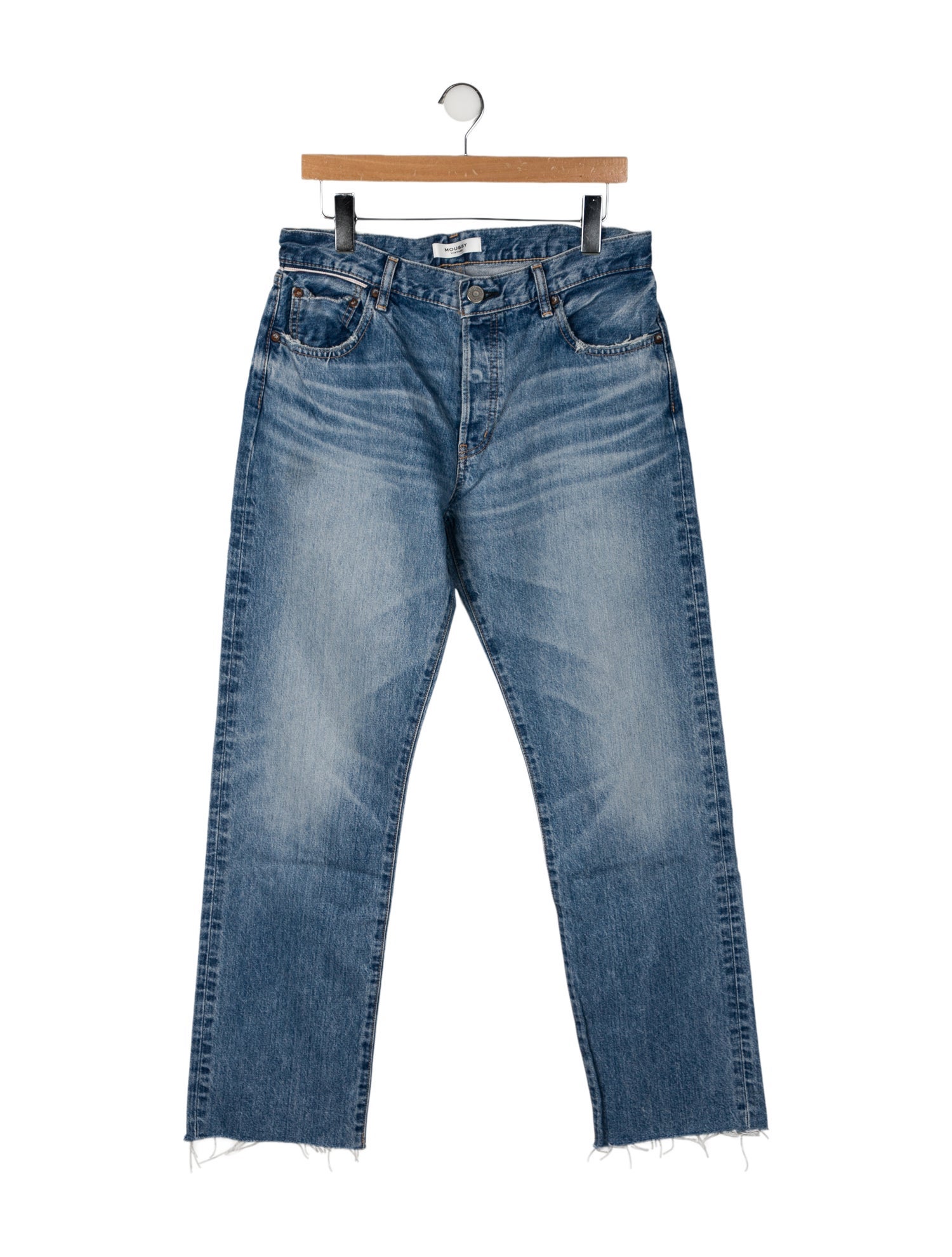 Moussy High-Rise Straight Leg Jeans