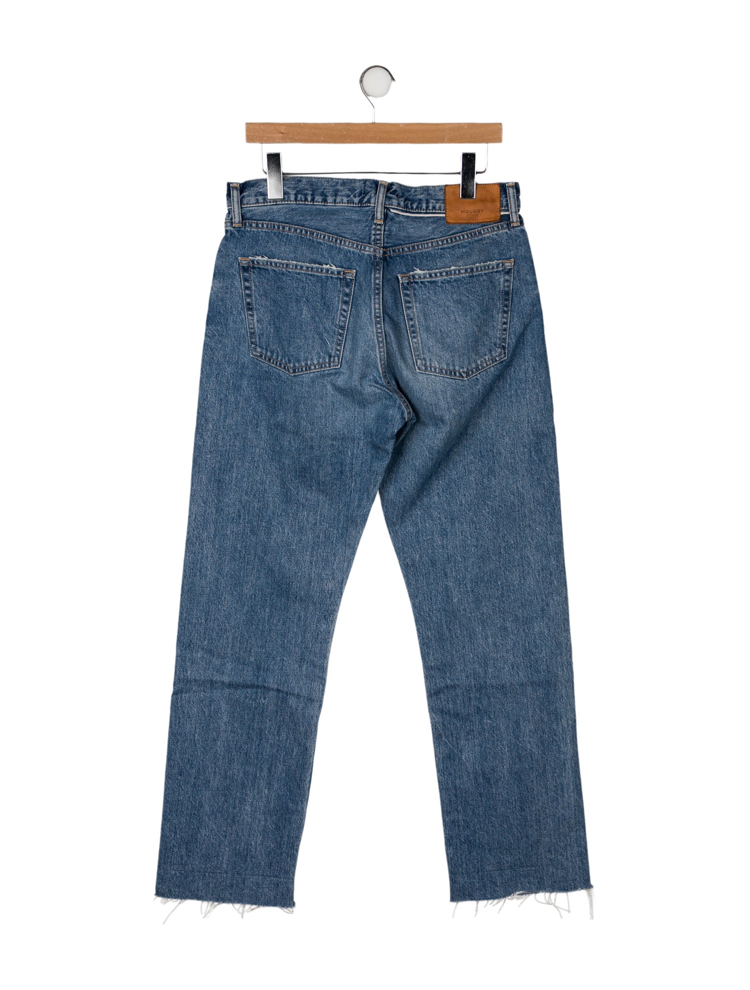 Moussy High-Rise Straight Leg Jeans