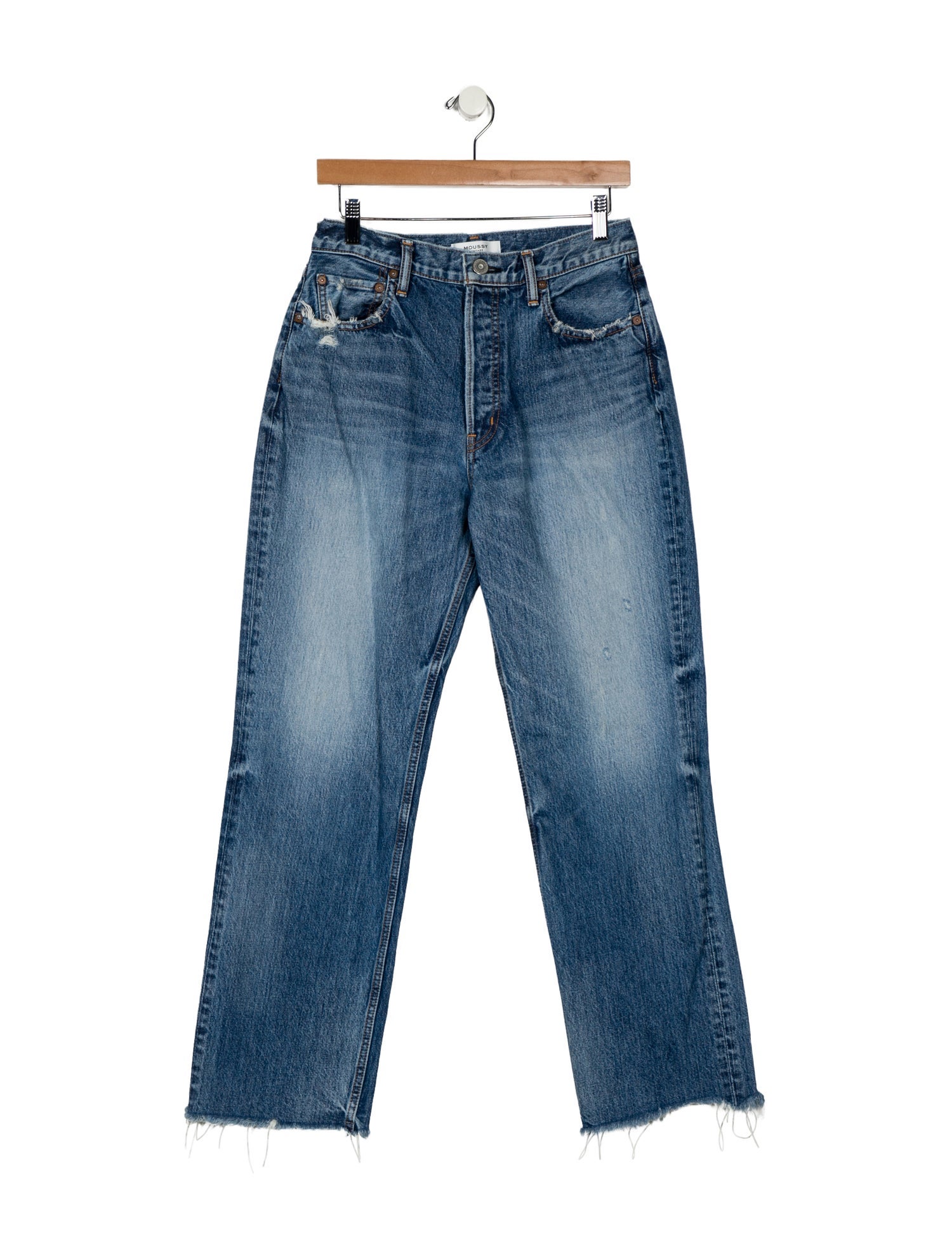 Moussy High-Rise Wide Leg Jeans