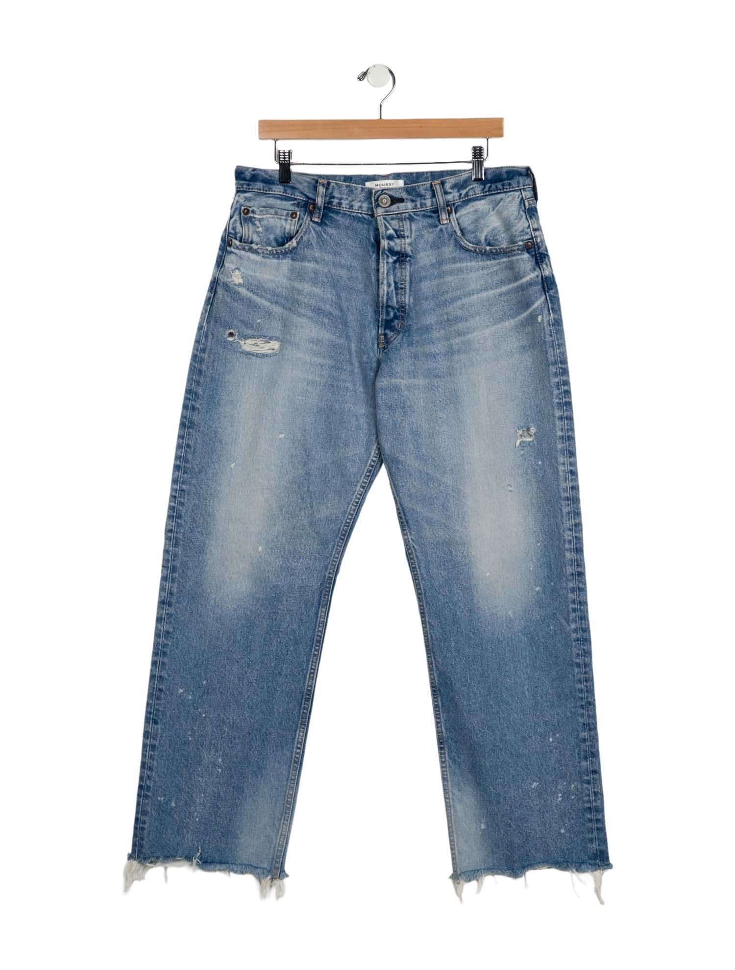 Moussy High-Rise Wide Leg Jeans