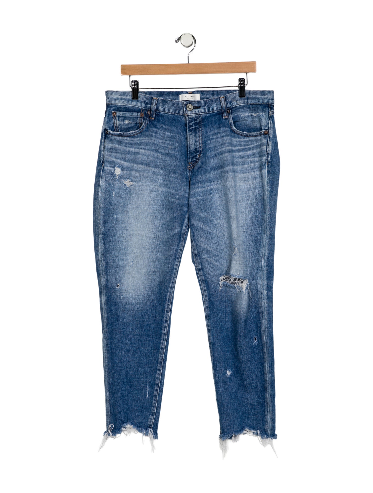 Moussy Mid-Rise Straight Leg Jeans